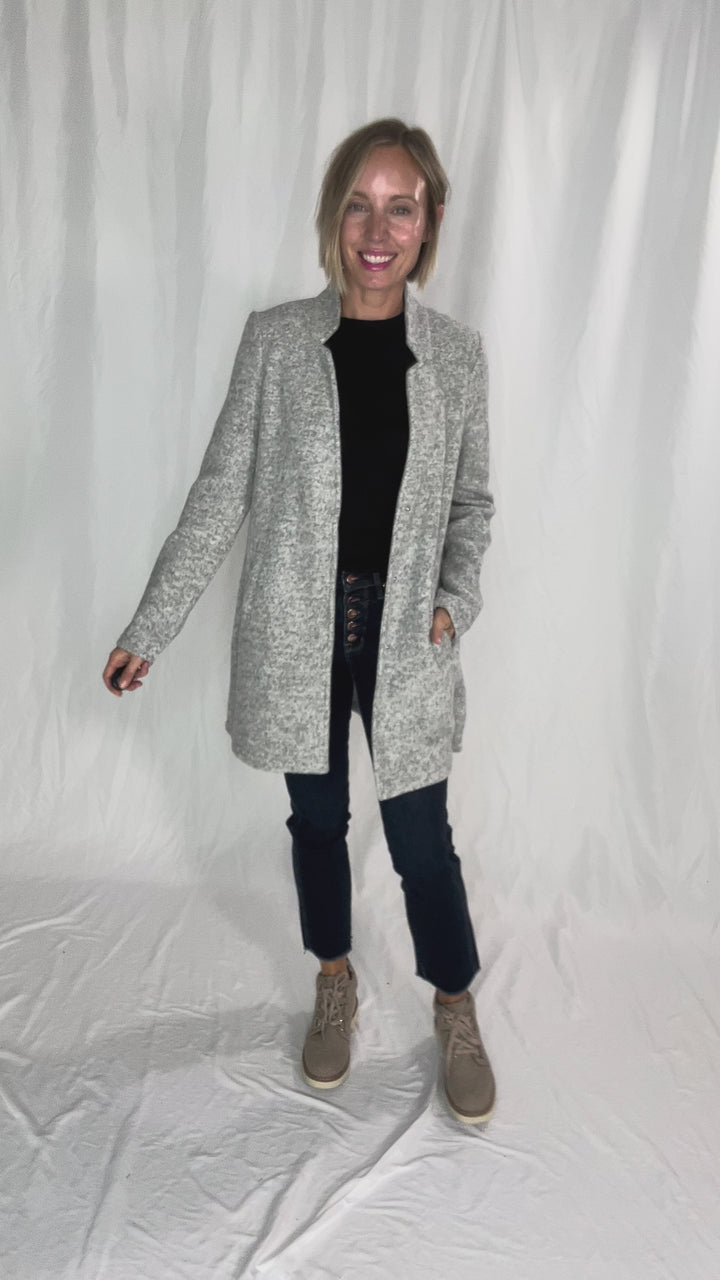 VERO MODA Katherine Jacket- LT GREY MELANGE-FINAL SALE