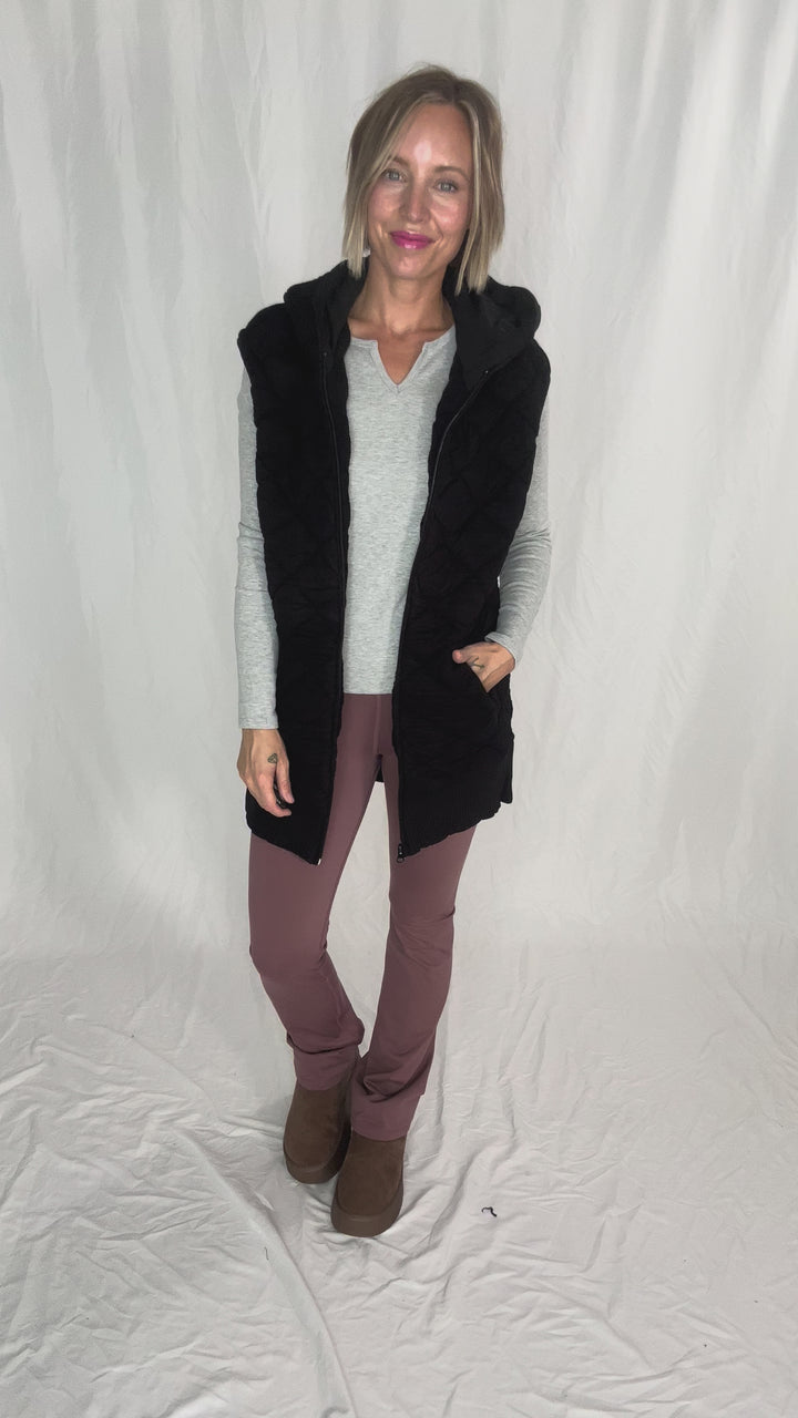 Avery Ultra Soft Basic Long Sleeve- HEATHER GREY