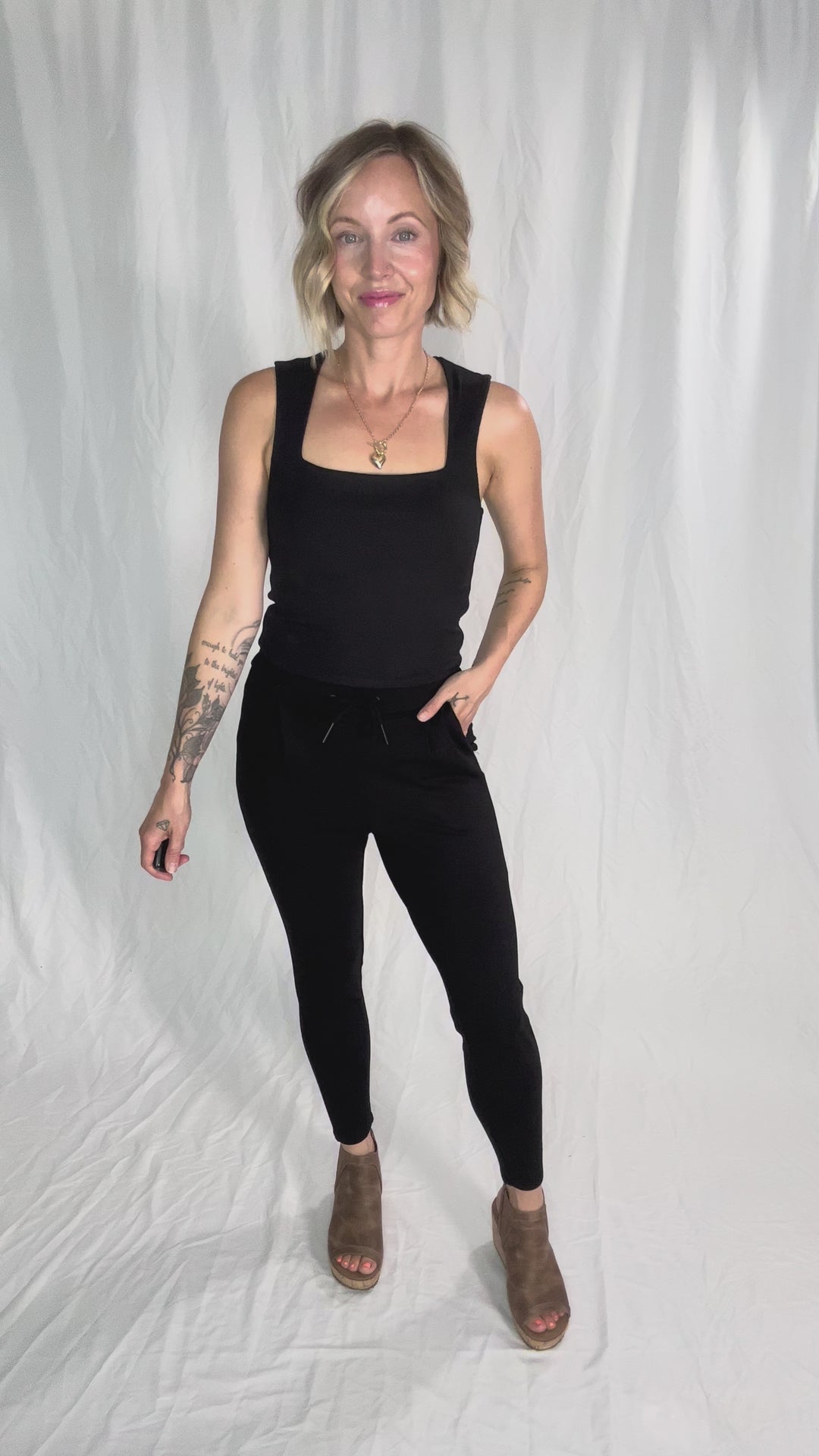 VERO MODA Eva Casual Pant- BLACK