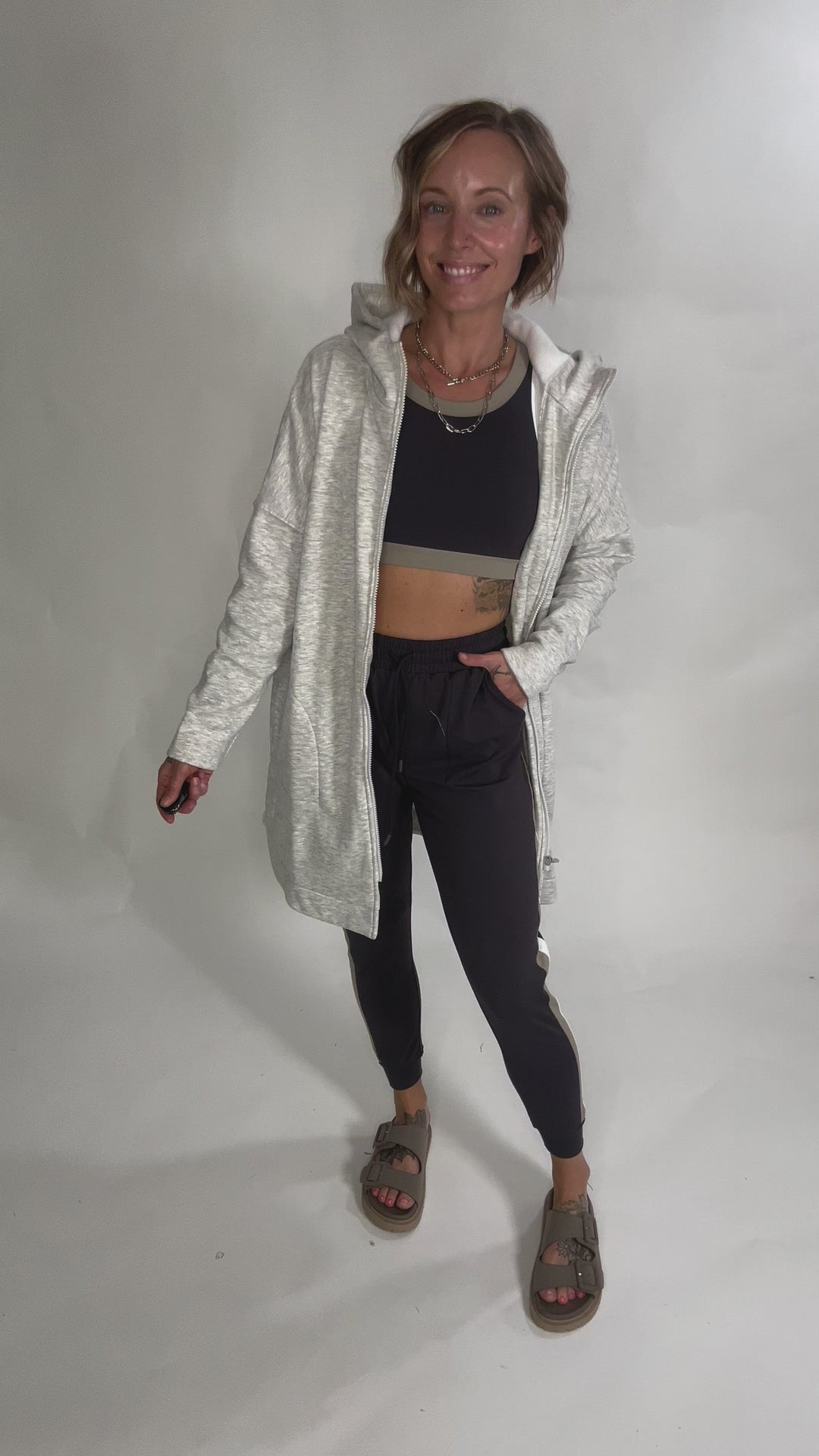 MONO B Diana Power Play Active Set- GREY-FINAL SALE