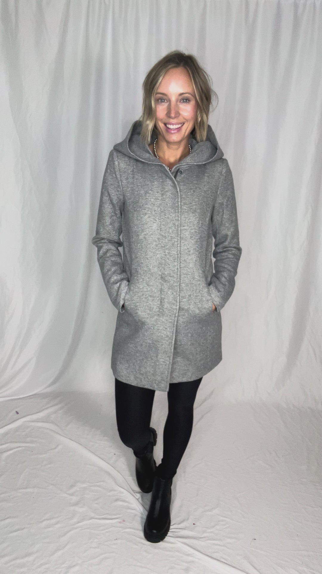 ONLY Alison Coat- LT GREY
