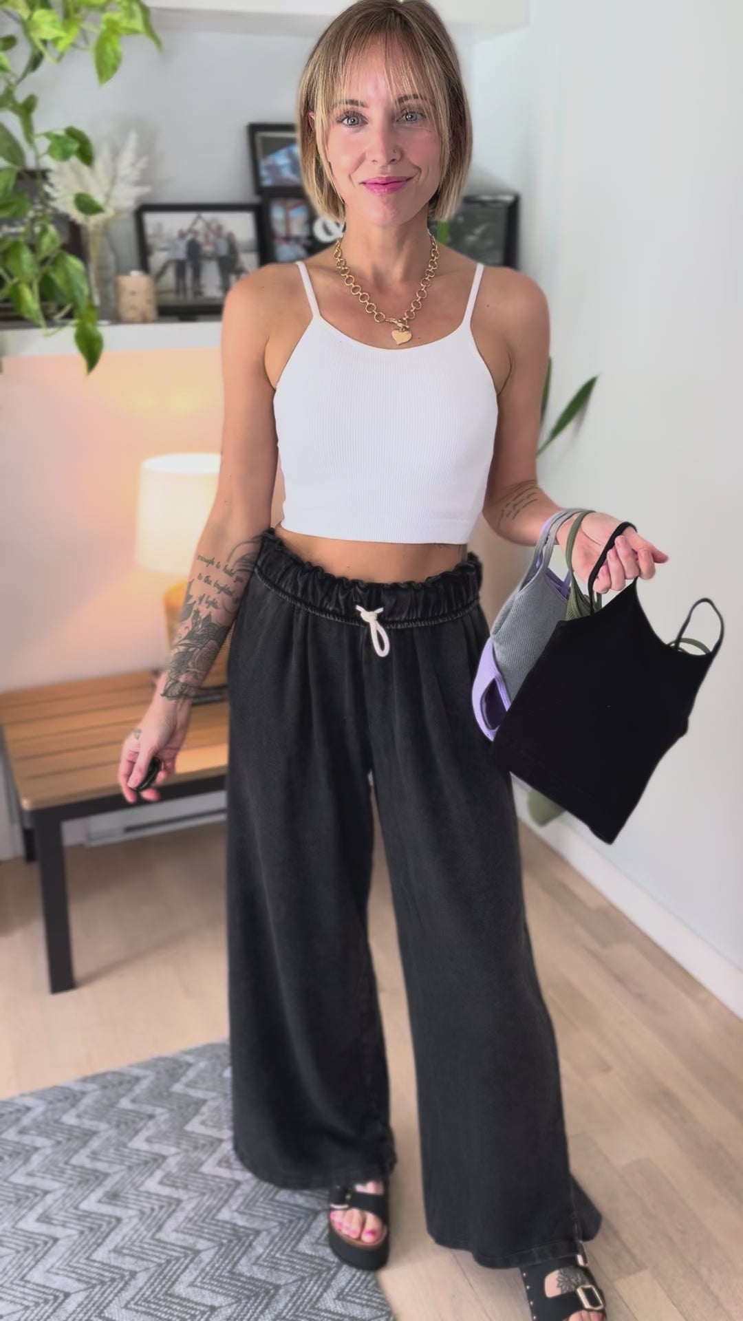 Basic Padded Brami- HEATHER GREY