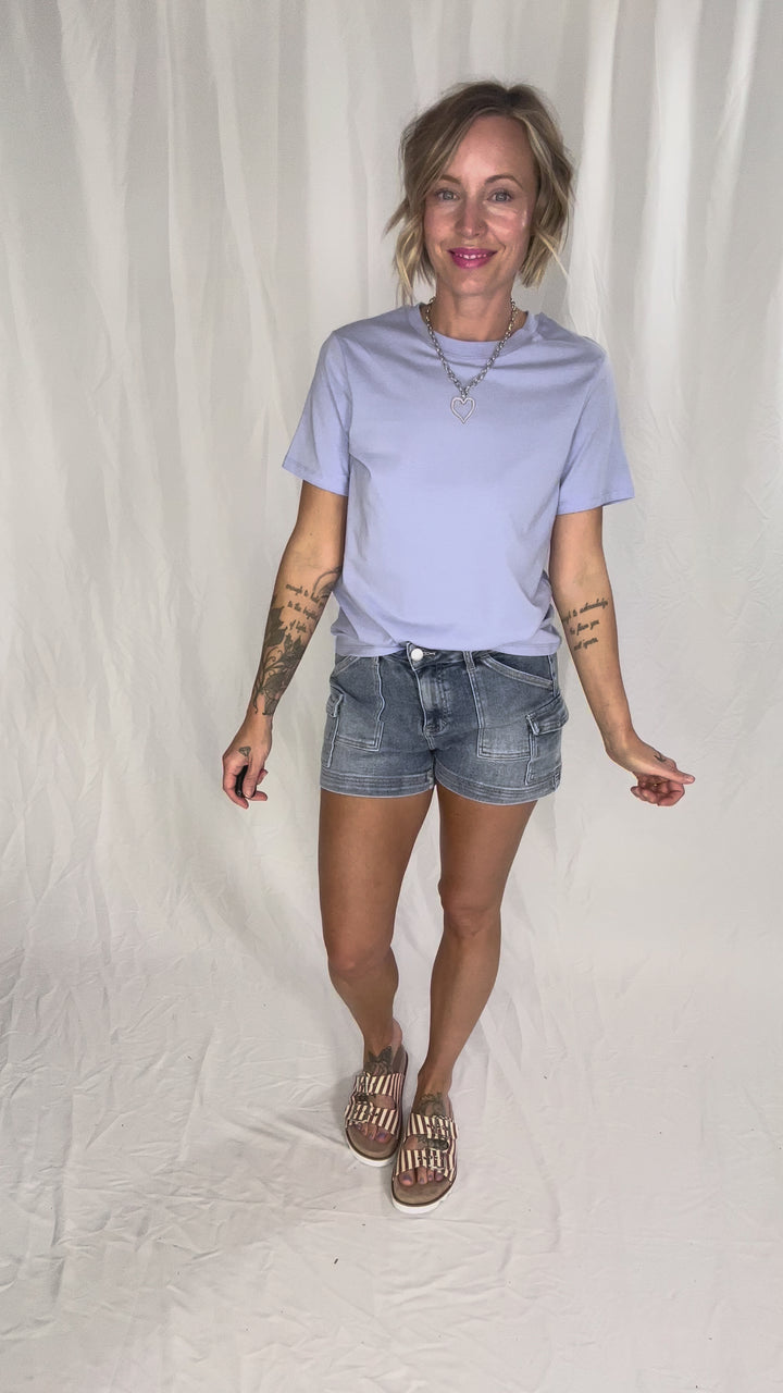 ONLY Percy T-Shirt- BABY LAVENDER-FINAL SALE