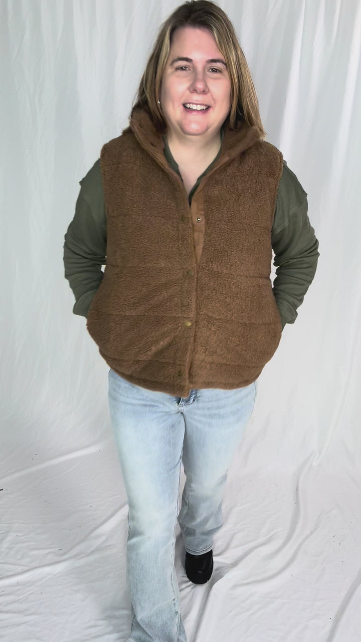 Samuel Teddy Vest- MOCHA