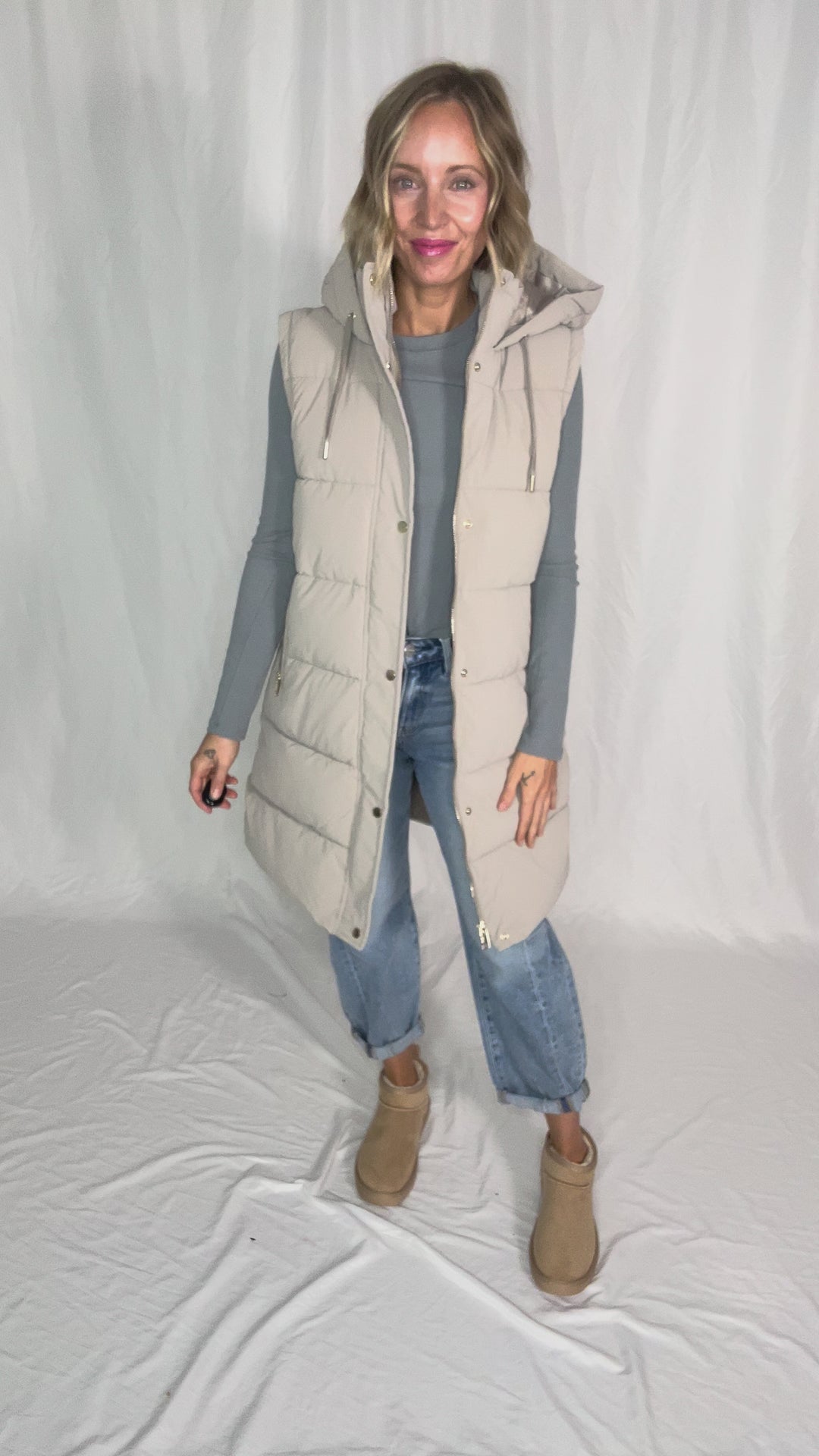 Only Dixie 2-In-1 Water Repellent Coat- TAUPE GREY
