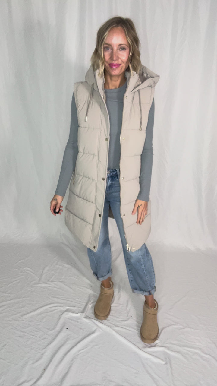 Only Dixie 2-In-1 Water Repellent Coat- TAUPE GREY