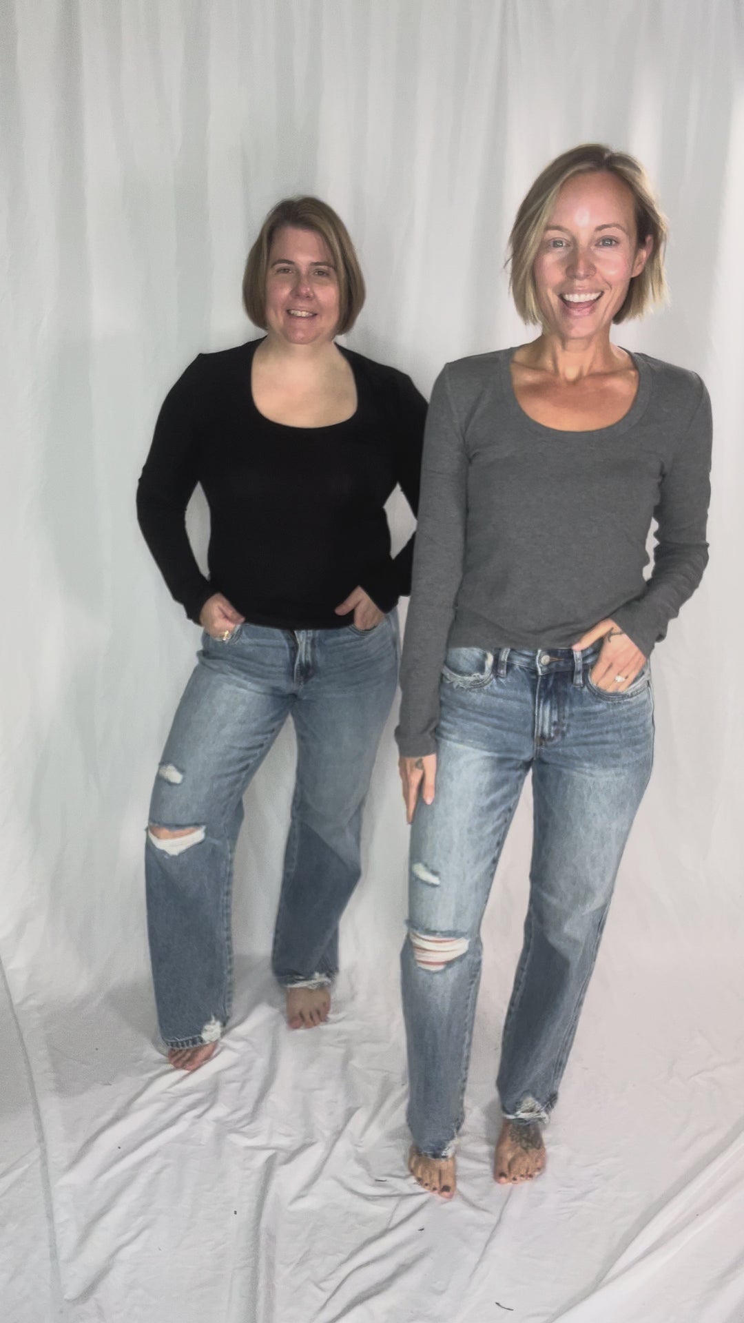 JUDY BLUE Nova Mid Rise 90's Straight Rigid Magic Jeans- MEDIUM WASH