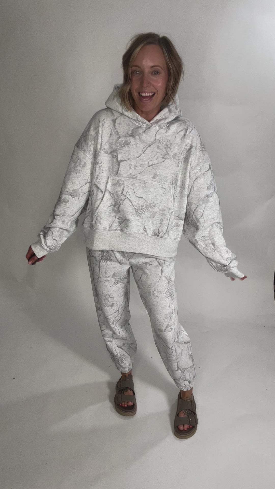 Ray Camouflage Print Jogger- GREY-FINAL SALE