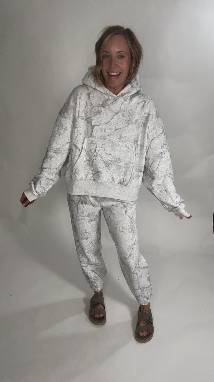 Ray Camouflage Print Jogger- GREY-FINAL SALE