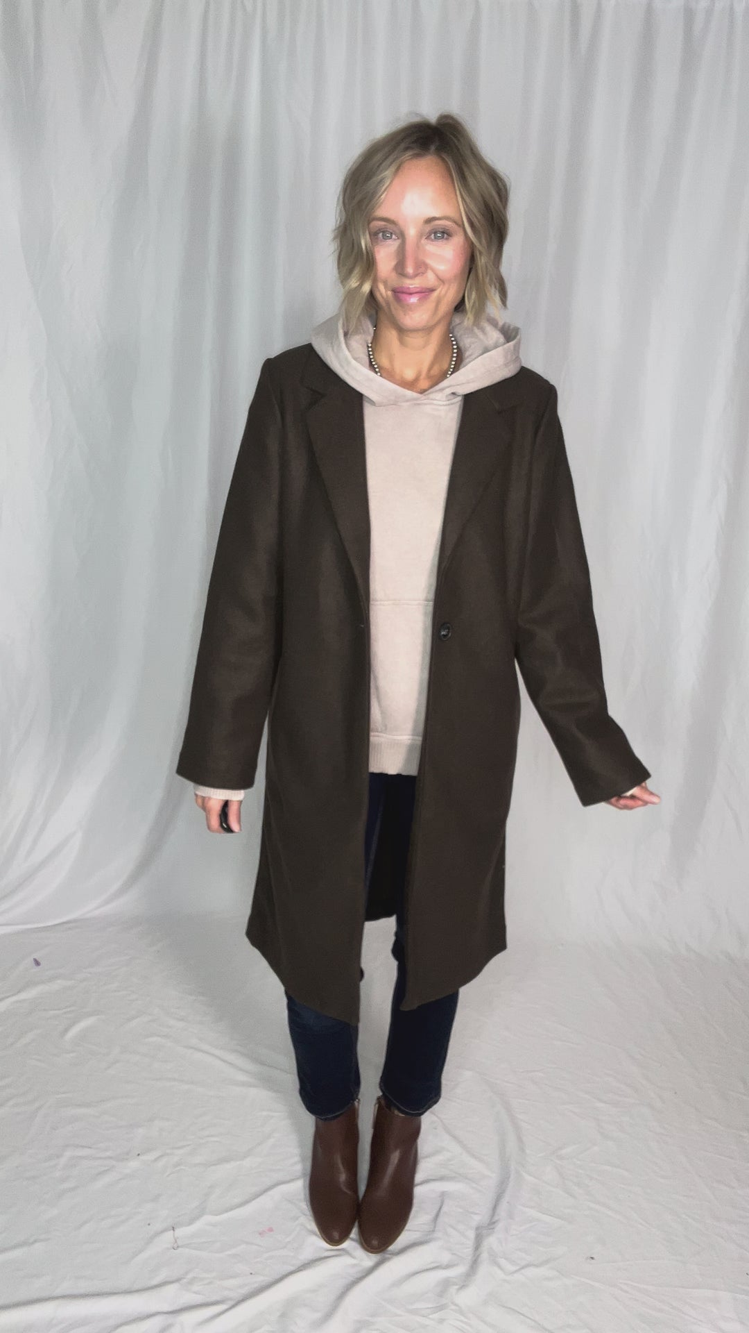Jordan Longline Jacket- ESPRESSO