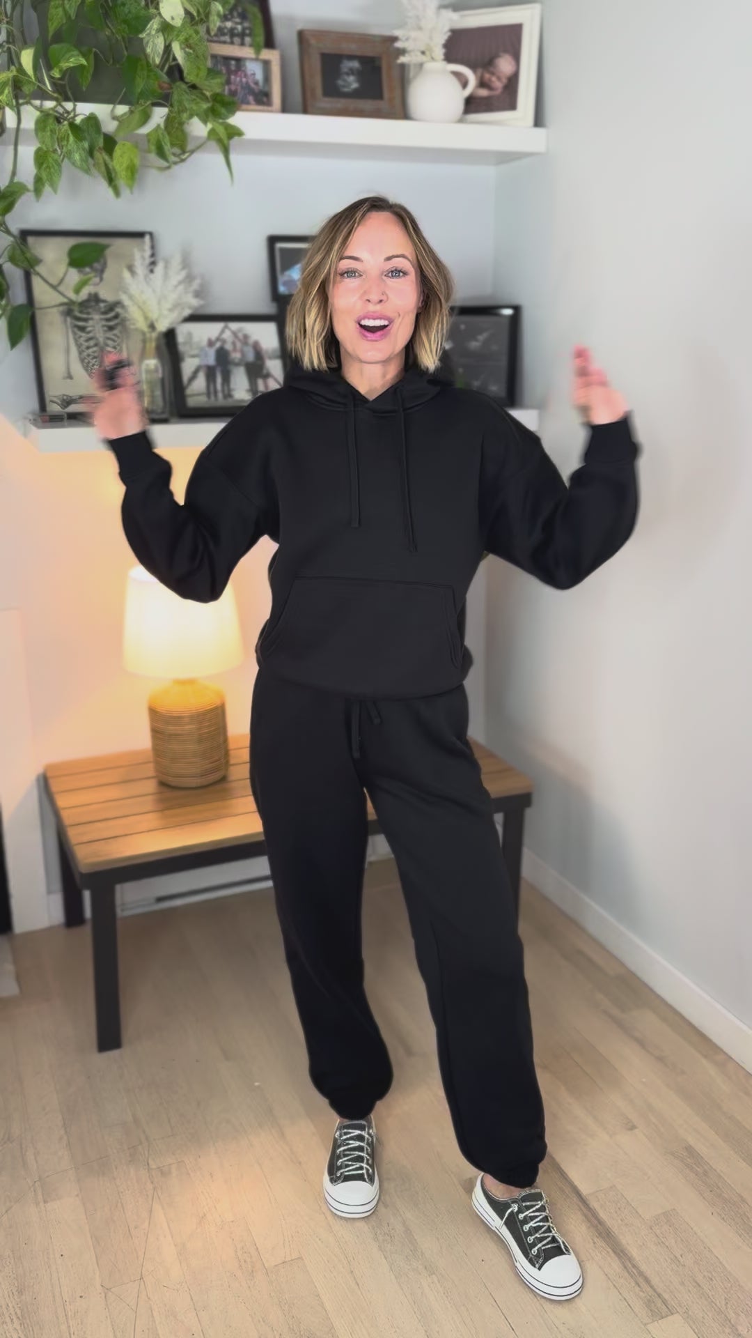 Only Best Hooded Long Sleeve- BLACK