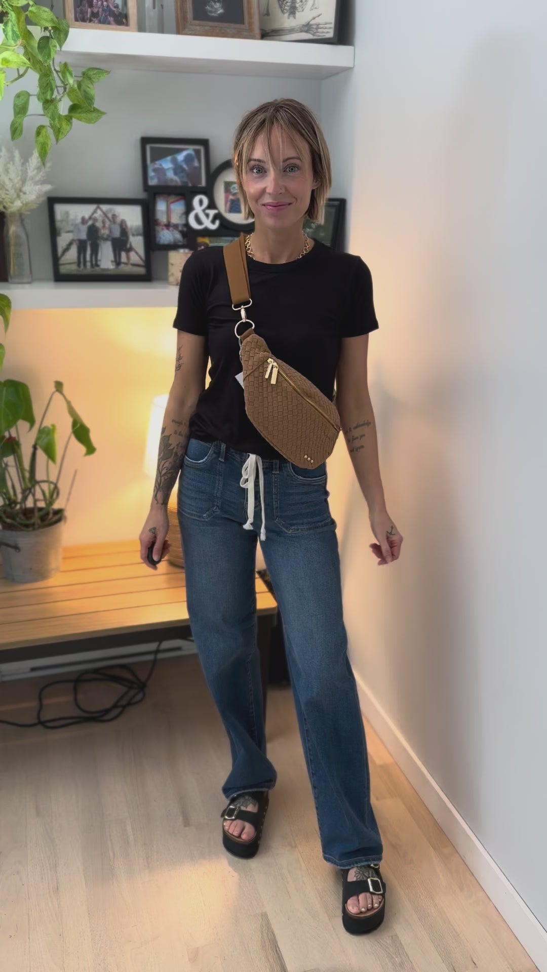 Susie Suede Bum Bag- CAMEL