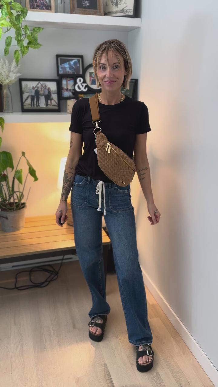 Susie Suede Bum Bag- CAMEL