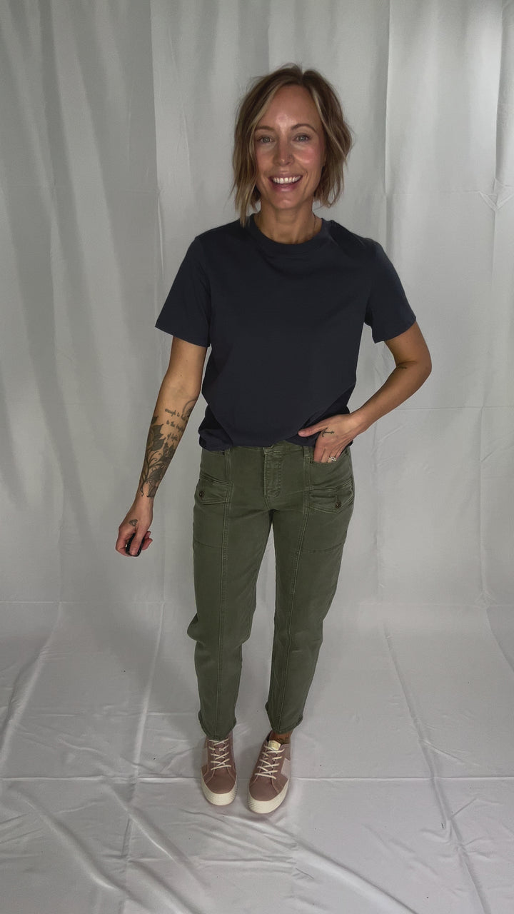 ONLY Percy T-Shirt- CHARCOAL BLUE-FINAL SALE