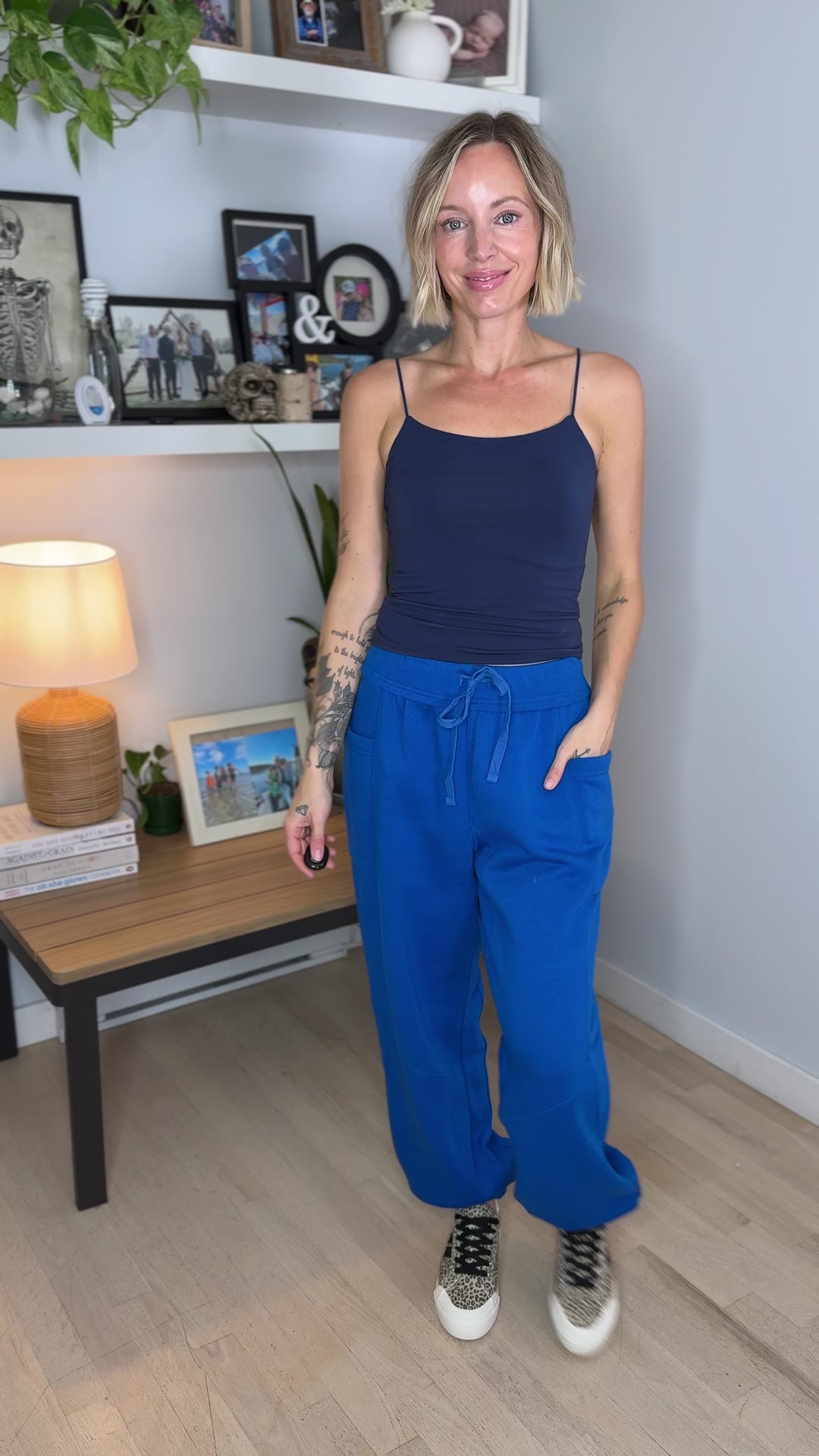 Thistle French Terry Fleece Jogger - BLUE