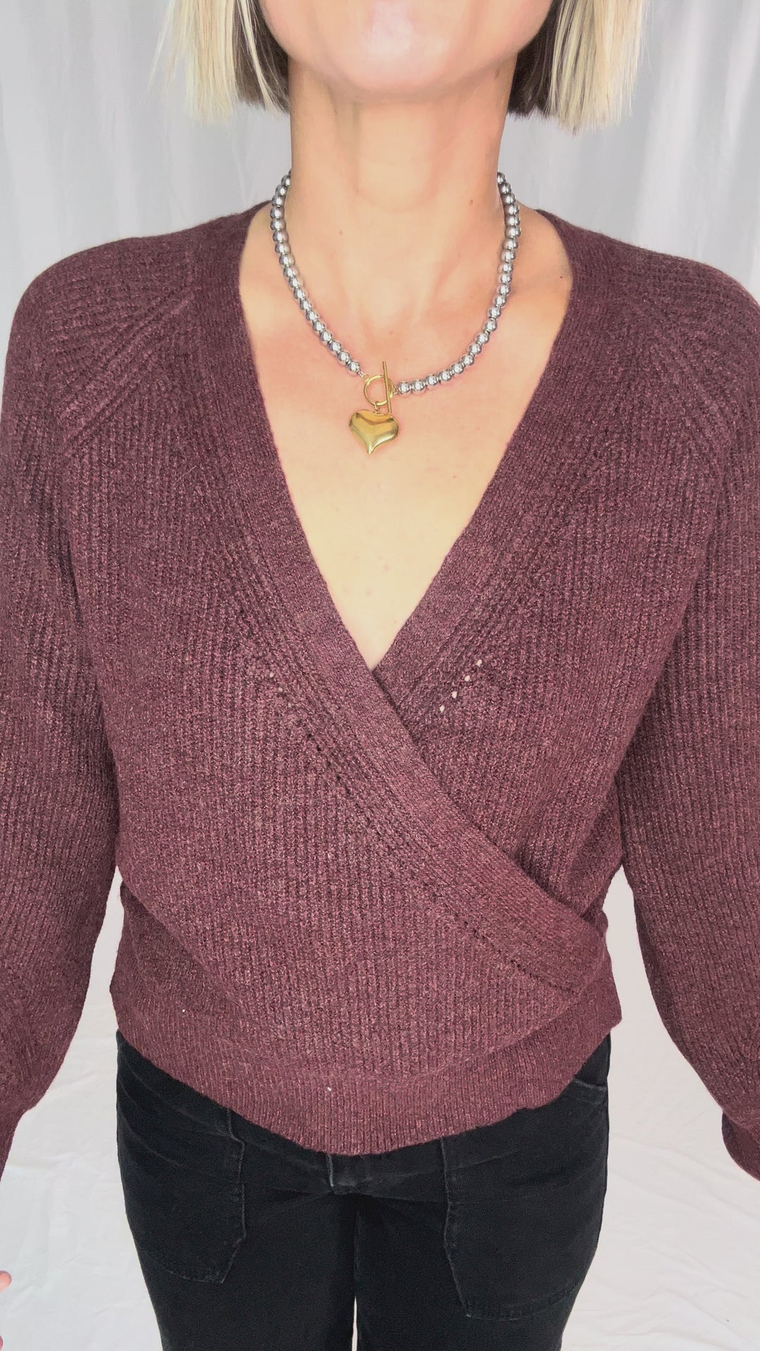 Britney Tarnish Free Bubble Heart Necklace