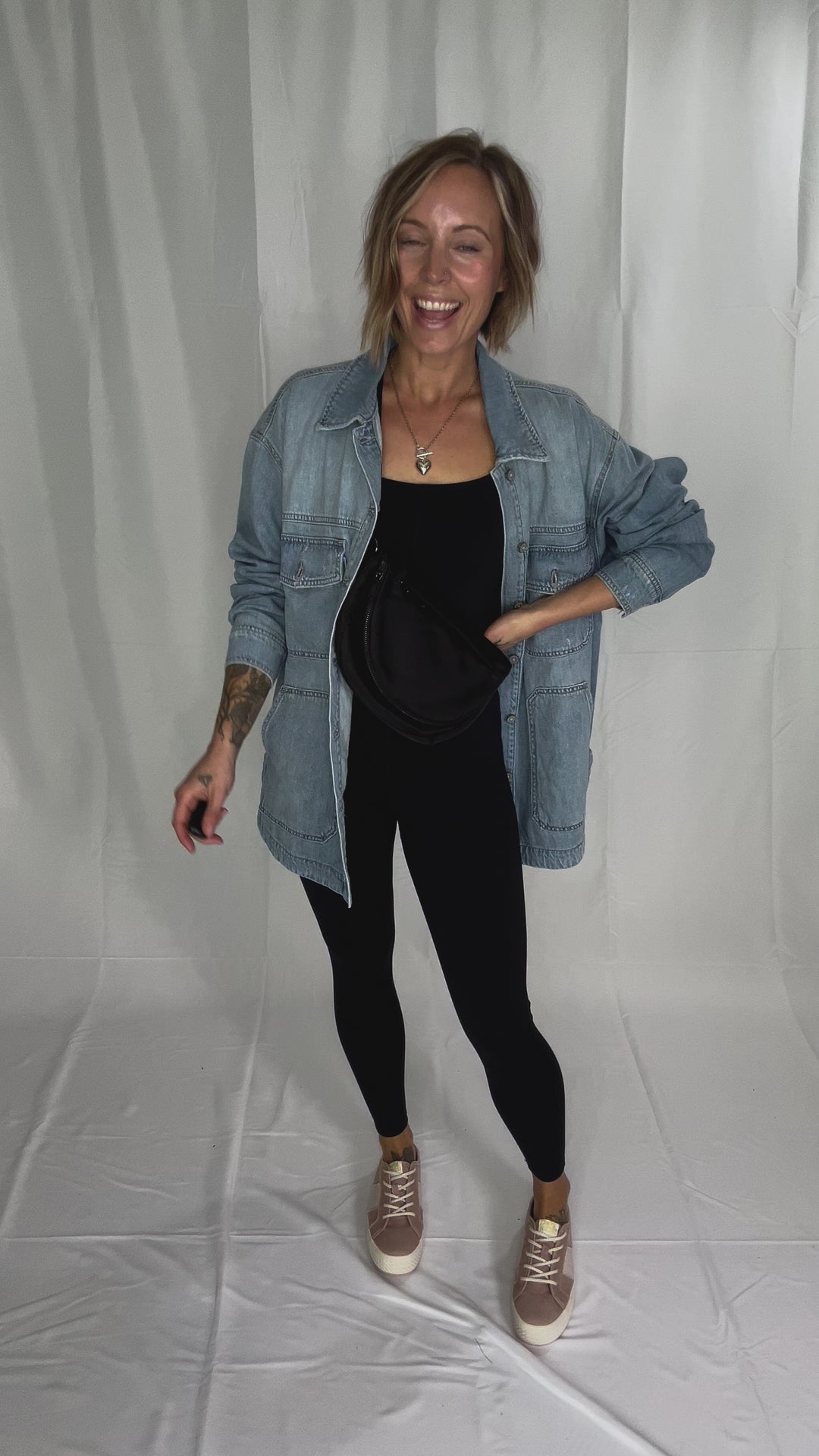 HIDDEN JEANS  Dakota Shacket- LIGHT WASH-FINAL SALE