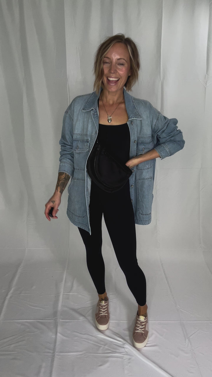 HIDDEN JEANS  Dakota Shacket- LIGHT WASH-FINAL SALE