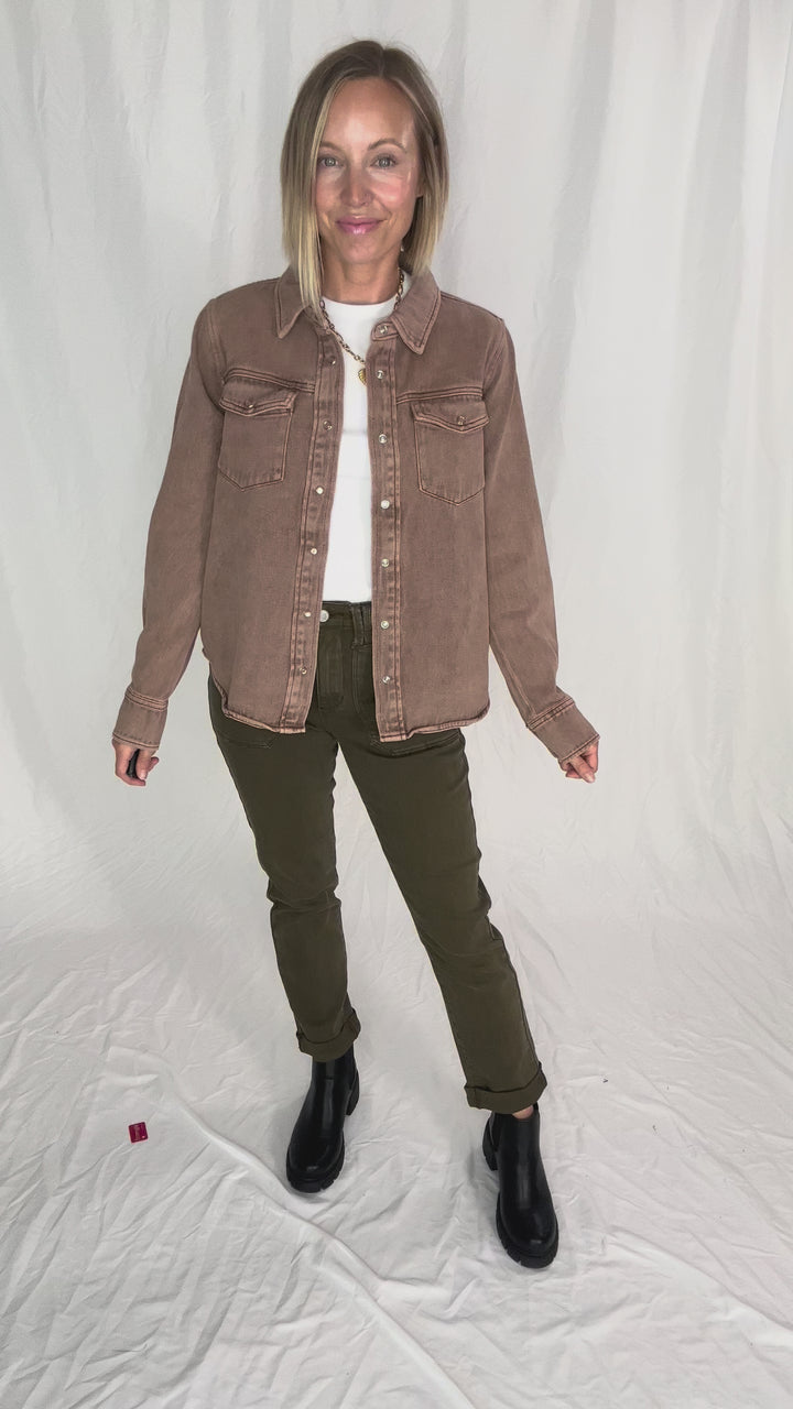THREAD & SUPPLY Pippin Jacket- CLOVE