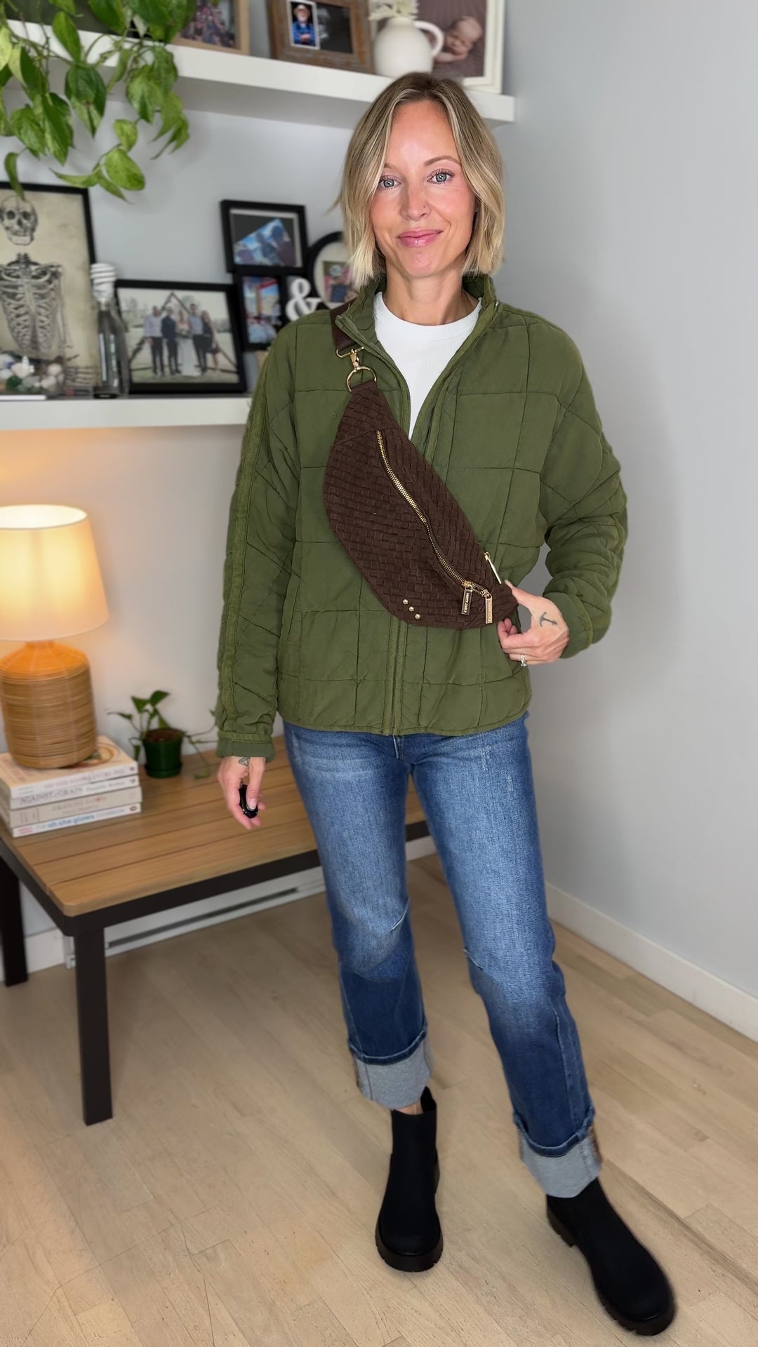 Susie Suede Bum Bag- CHOCOLATE