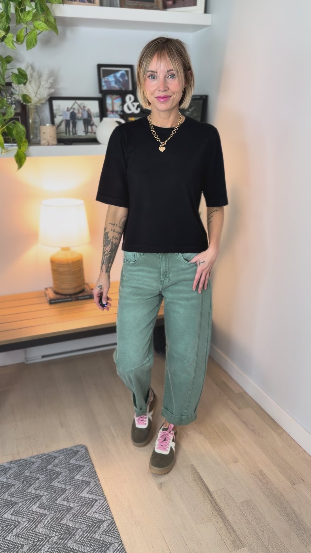 VERO MODA Silvie Knit Short Sleeve- BLACK