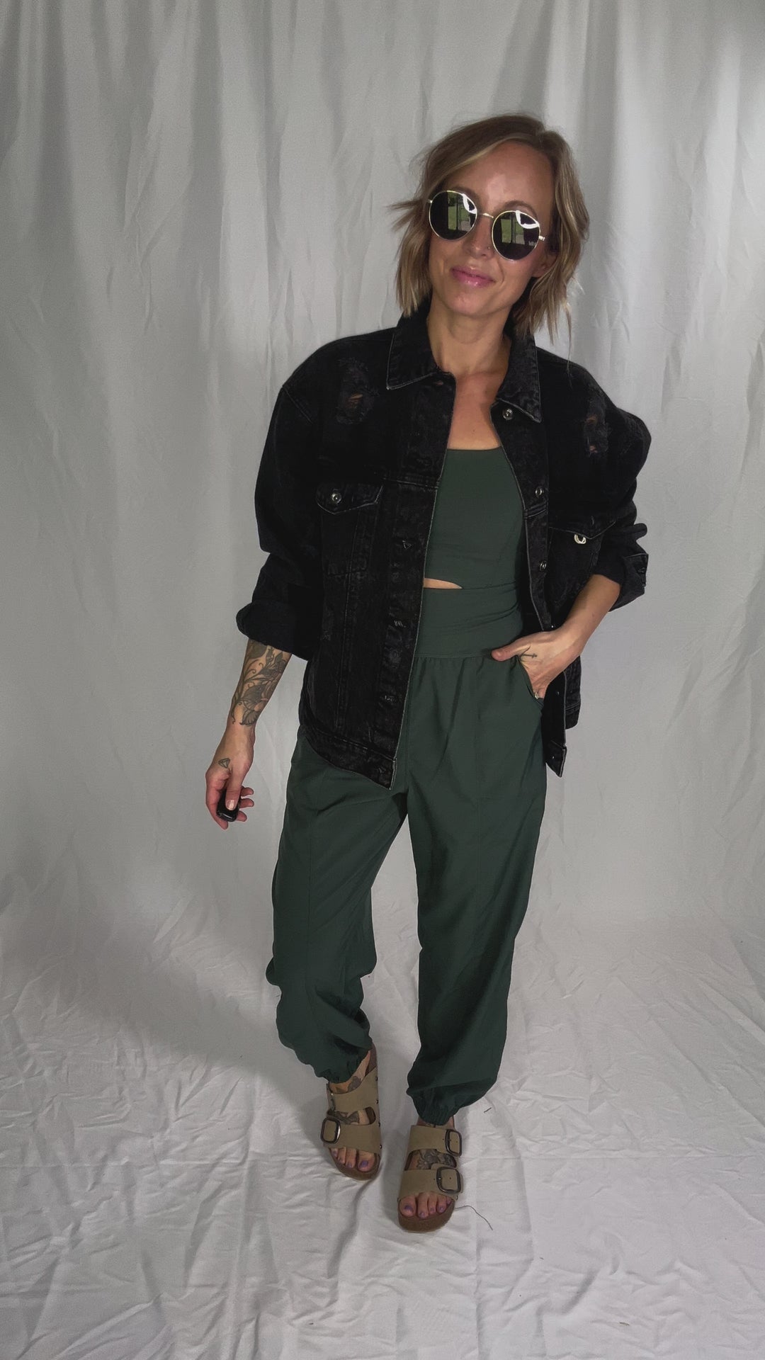 Only The Best Jumpsuit- DARK FOREST-FINAL SALE