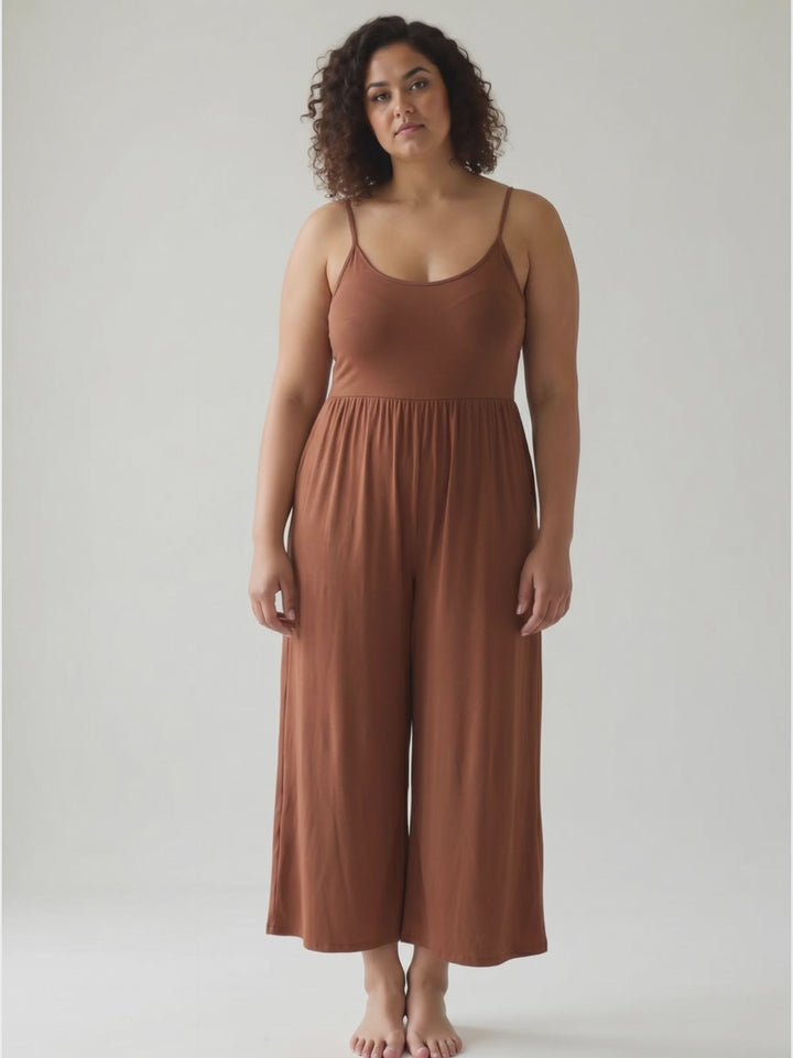 Koko Wide Leg Jumpsuit- NUTSHELL