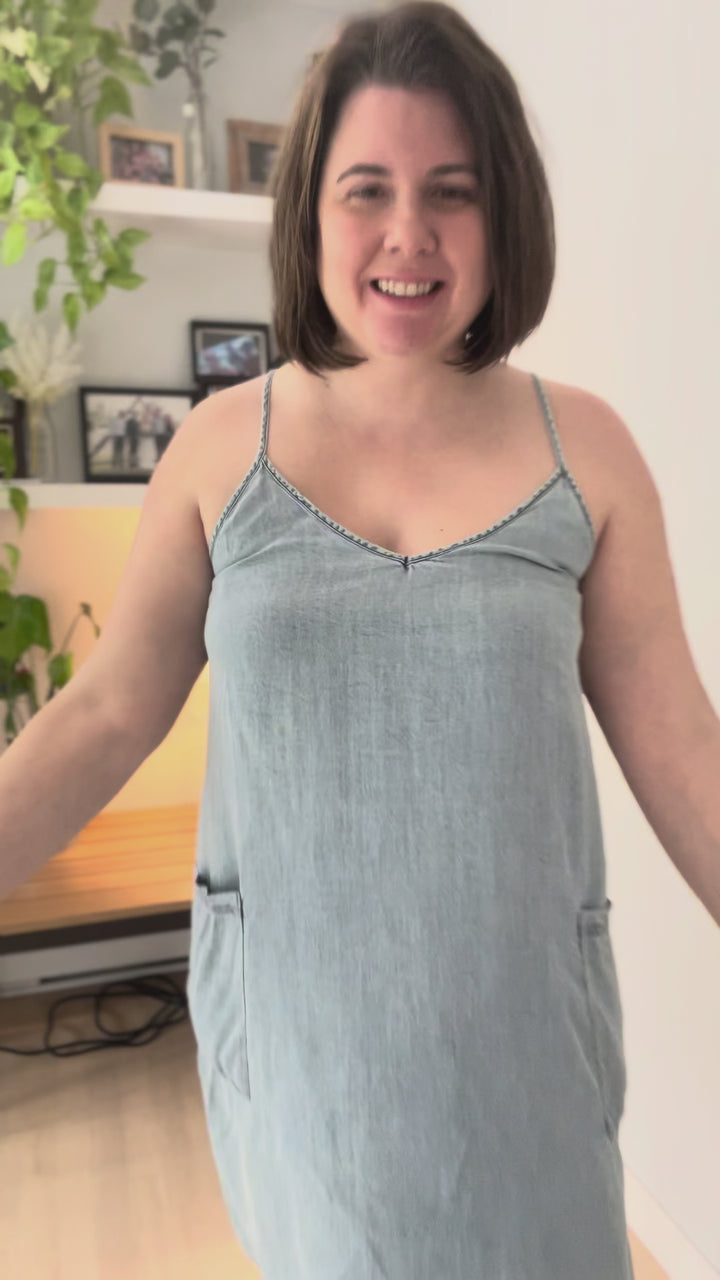 Kelsey Tencel Mini Dress- LIGHT