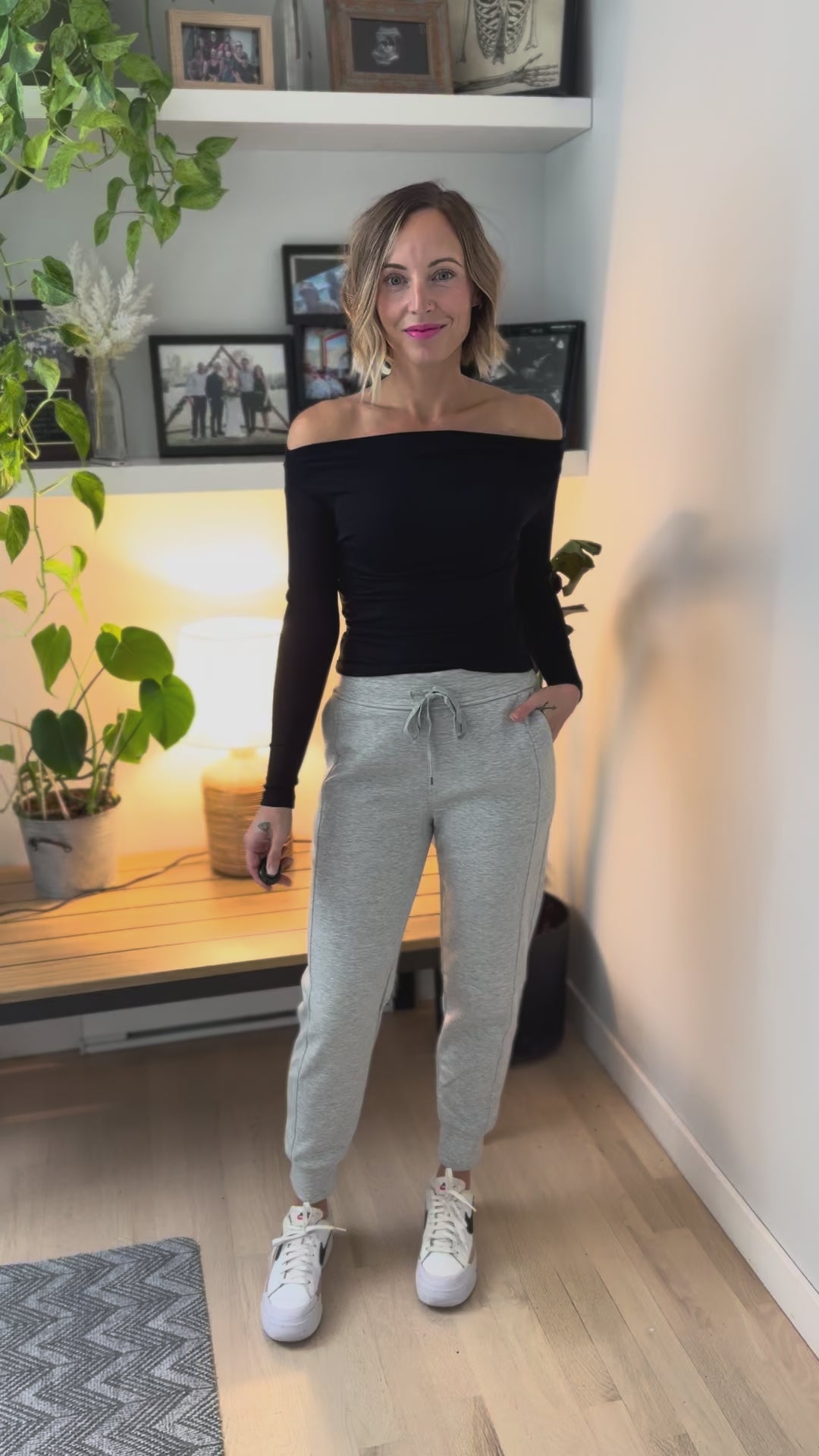 Christie Soft Scuba Joggers- HEATHER GREY