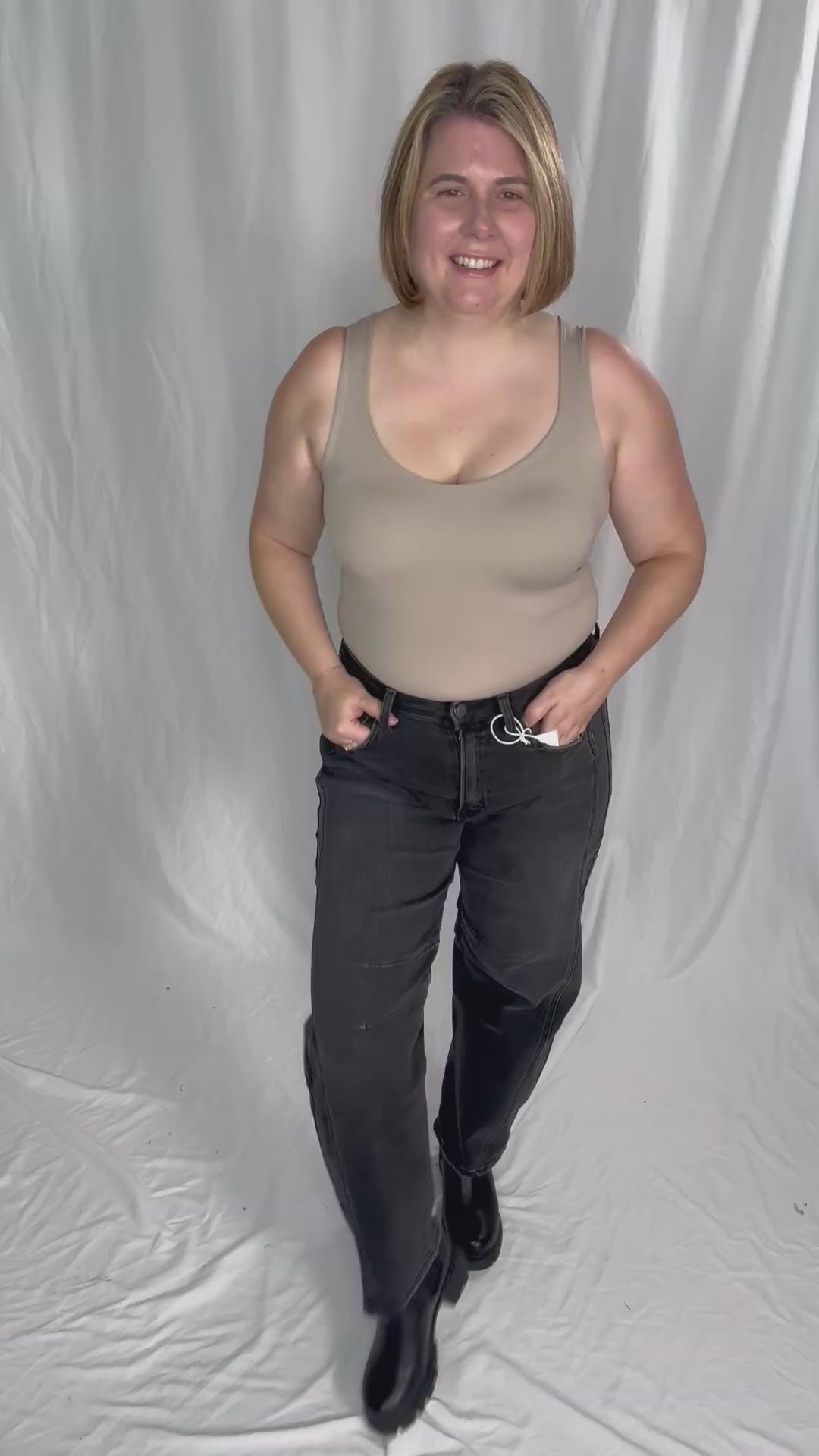 Justina Seamless Tank Top- ASH MOCHA