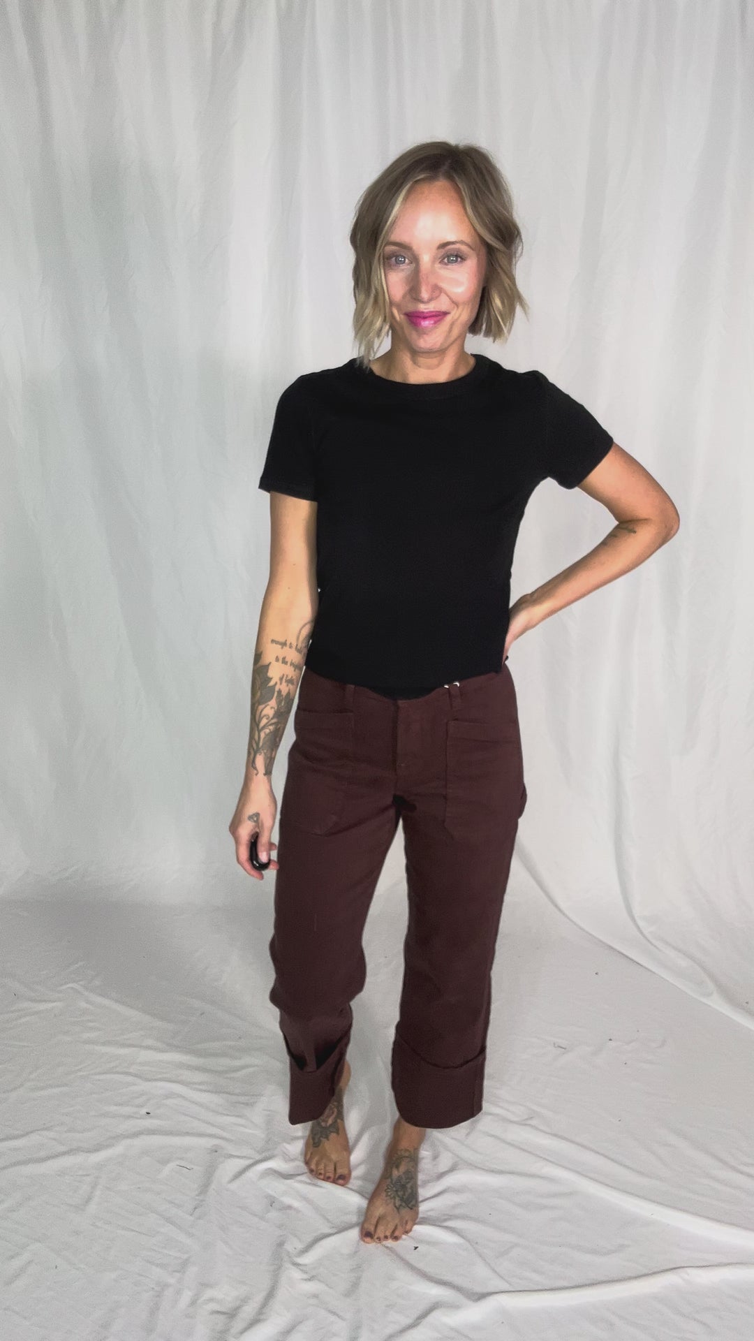 RISEN Scout High Rise Utility Jean- CHOCO BROWN