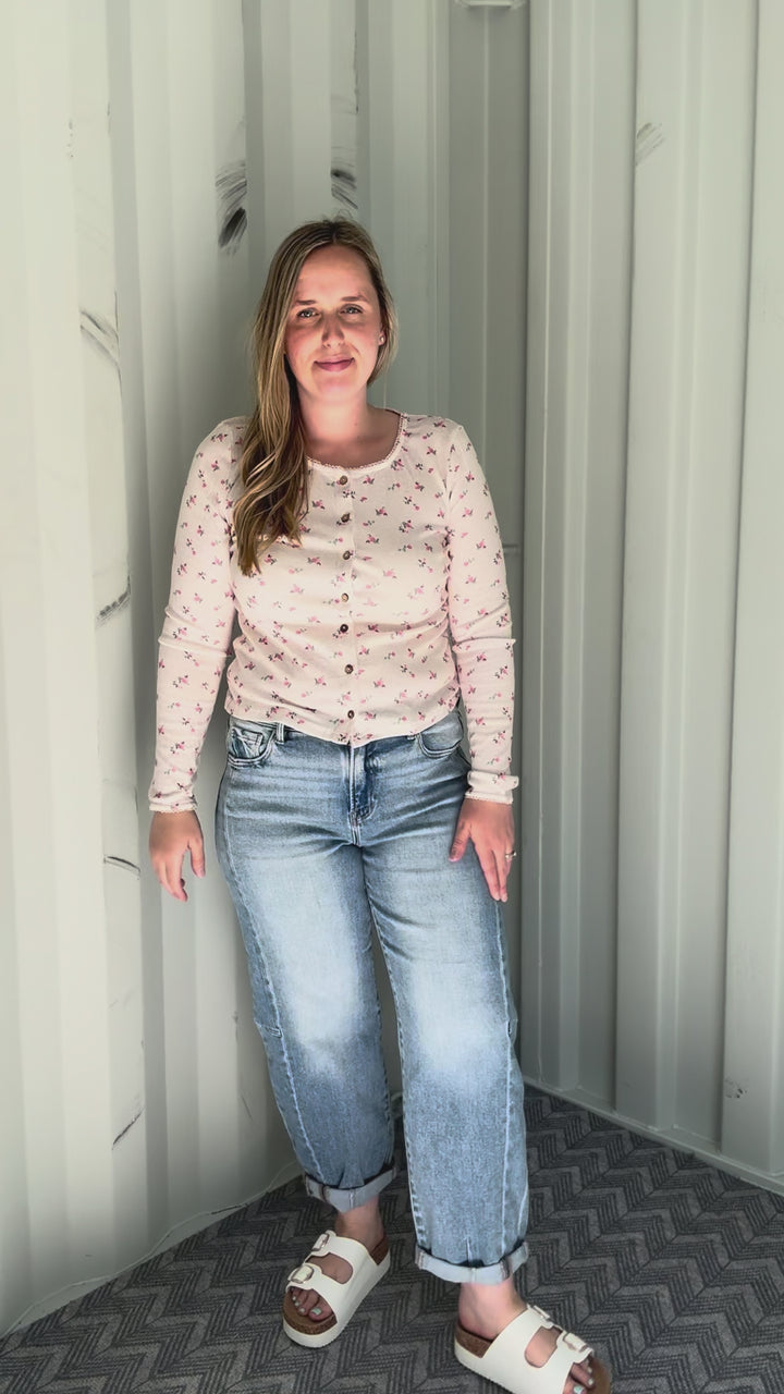 Florabelle Knit Cardigan- OATMEAL