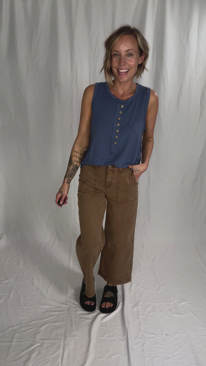 THREAD & SUPPLY  Loretta Pant- TOFFEE