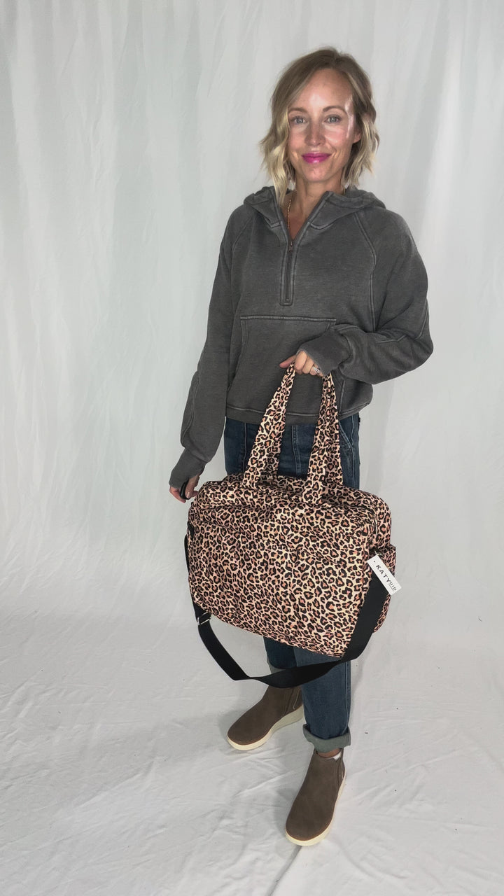 Ruthee Weekender Bag- LEOPARD