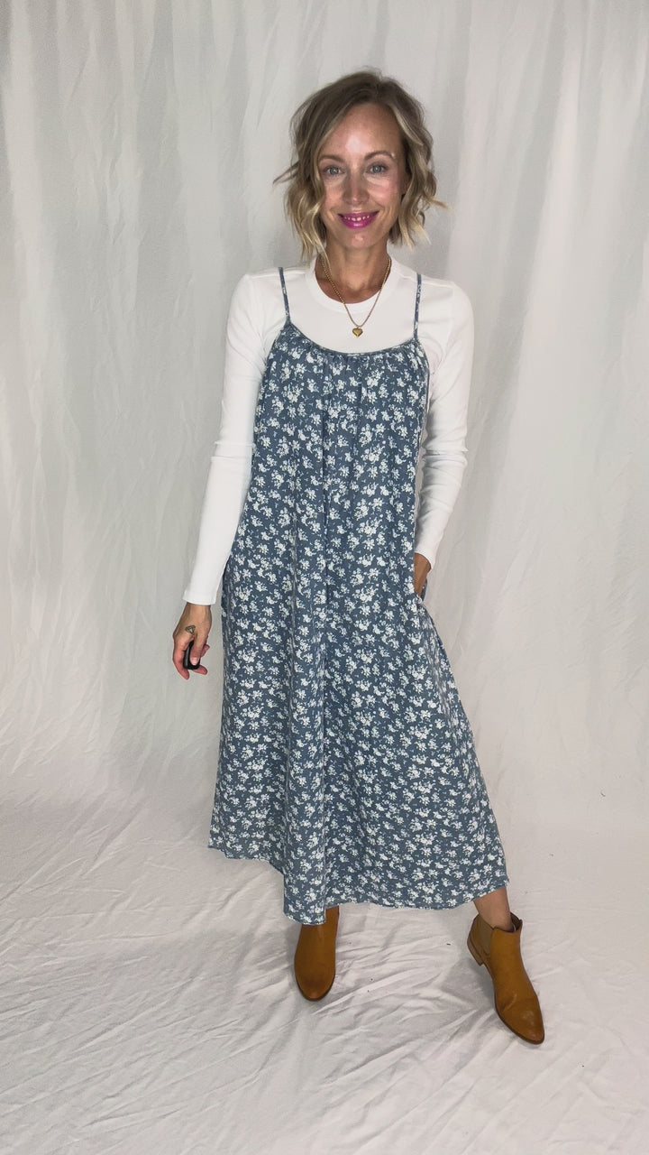 Kolter Floral Denim Jumpsuit