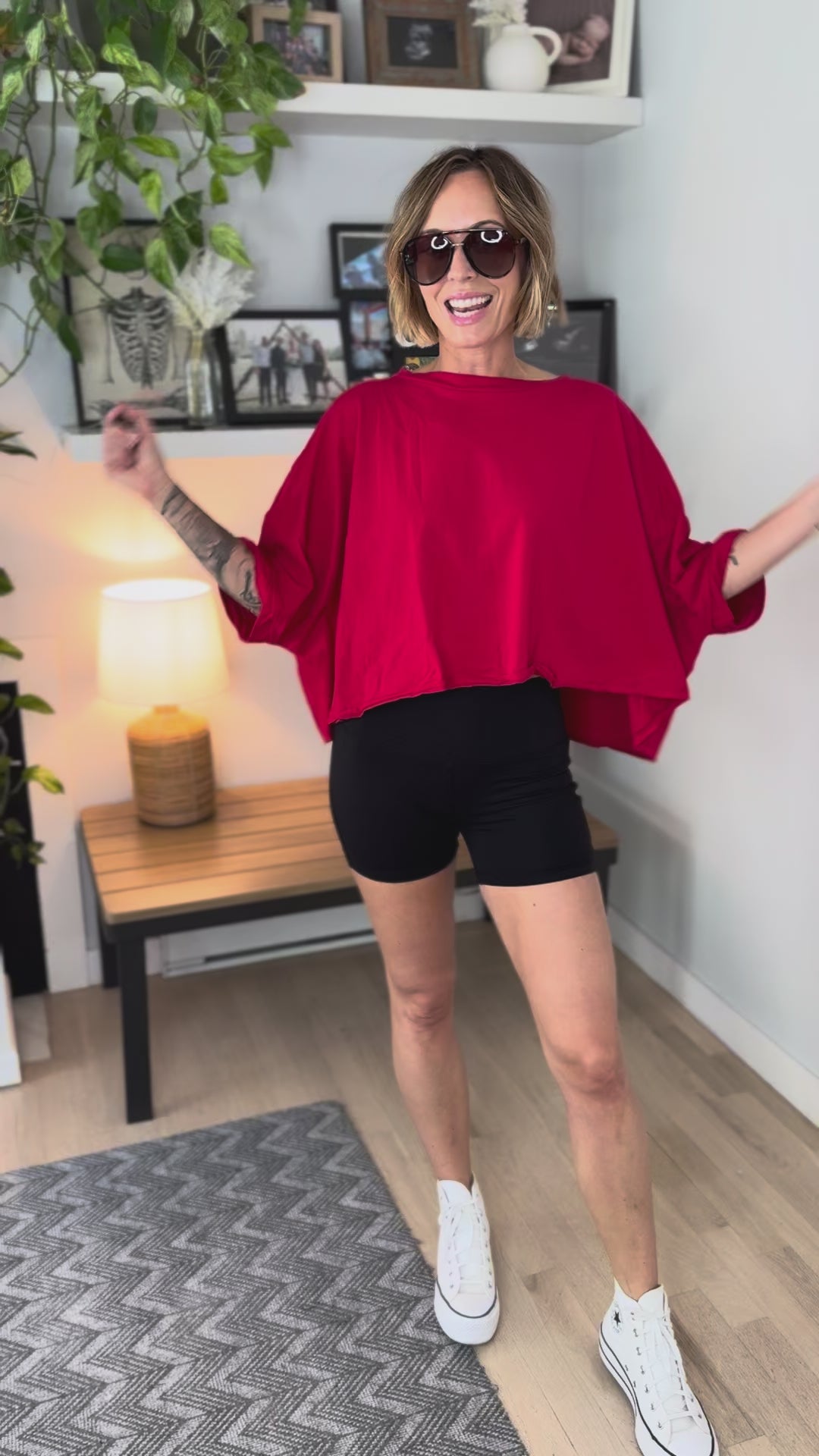 Joclyn Basic Biker Shorts- BLACK