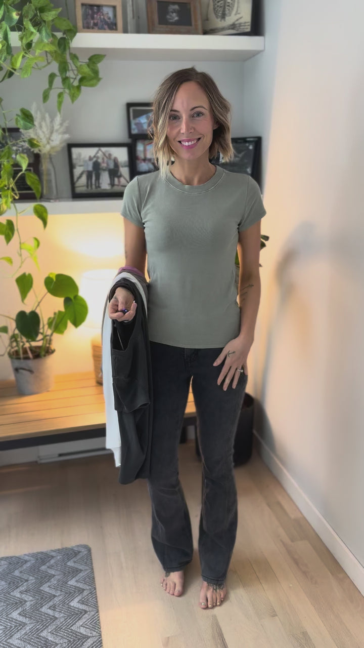 Colette Classic Ribbed T-Shirt-OFF WHITE-FINAL SALE