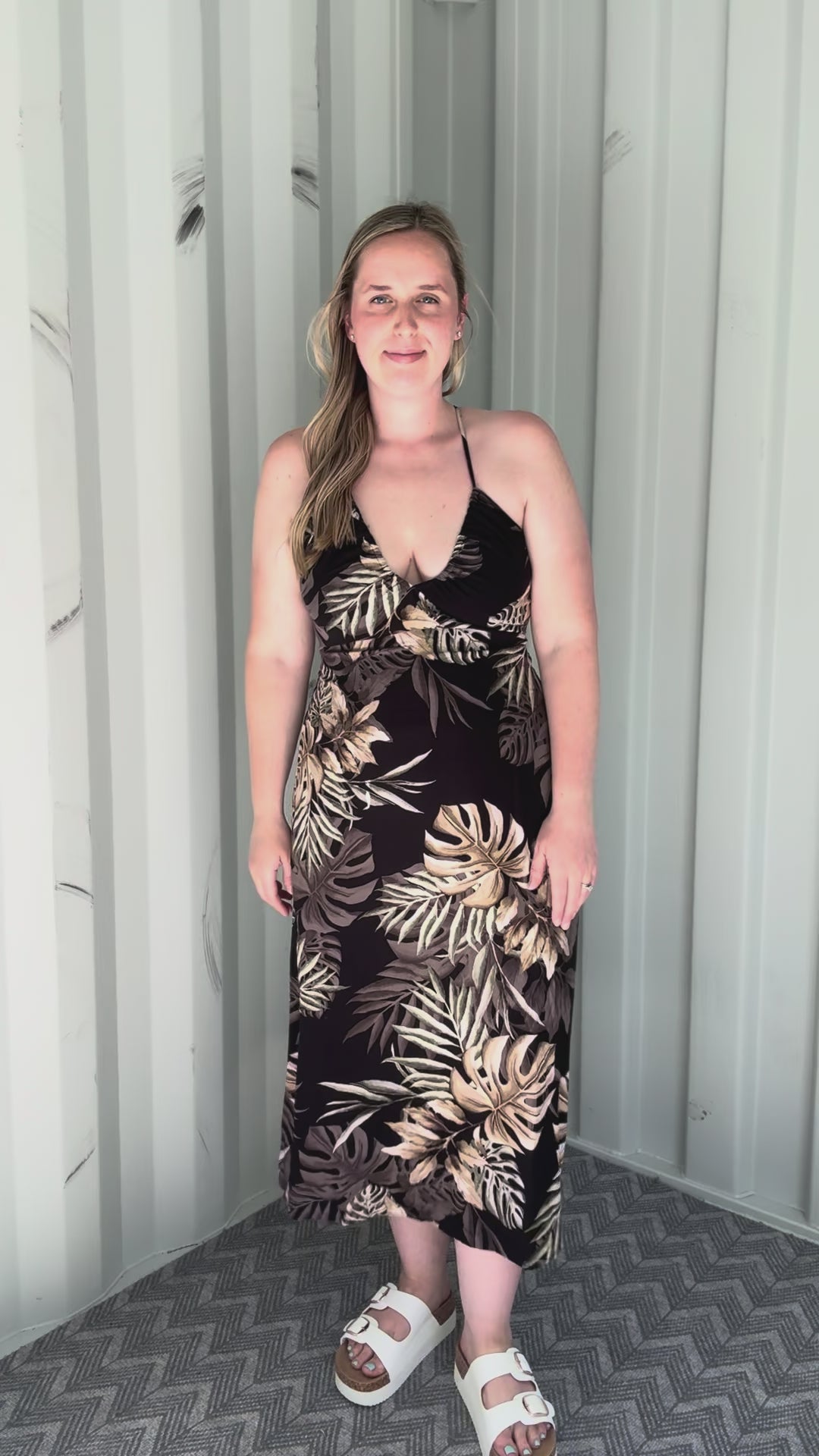 Finlee Tropical Print Cami Dress