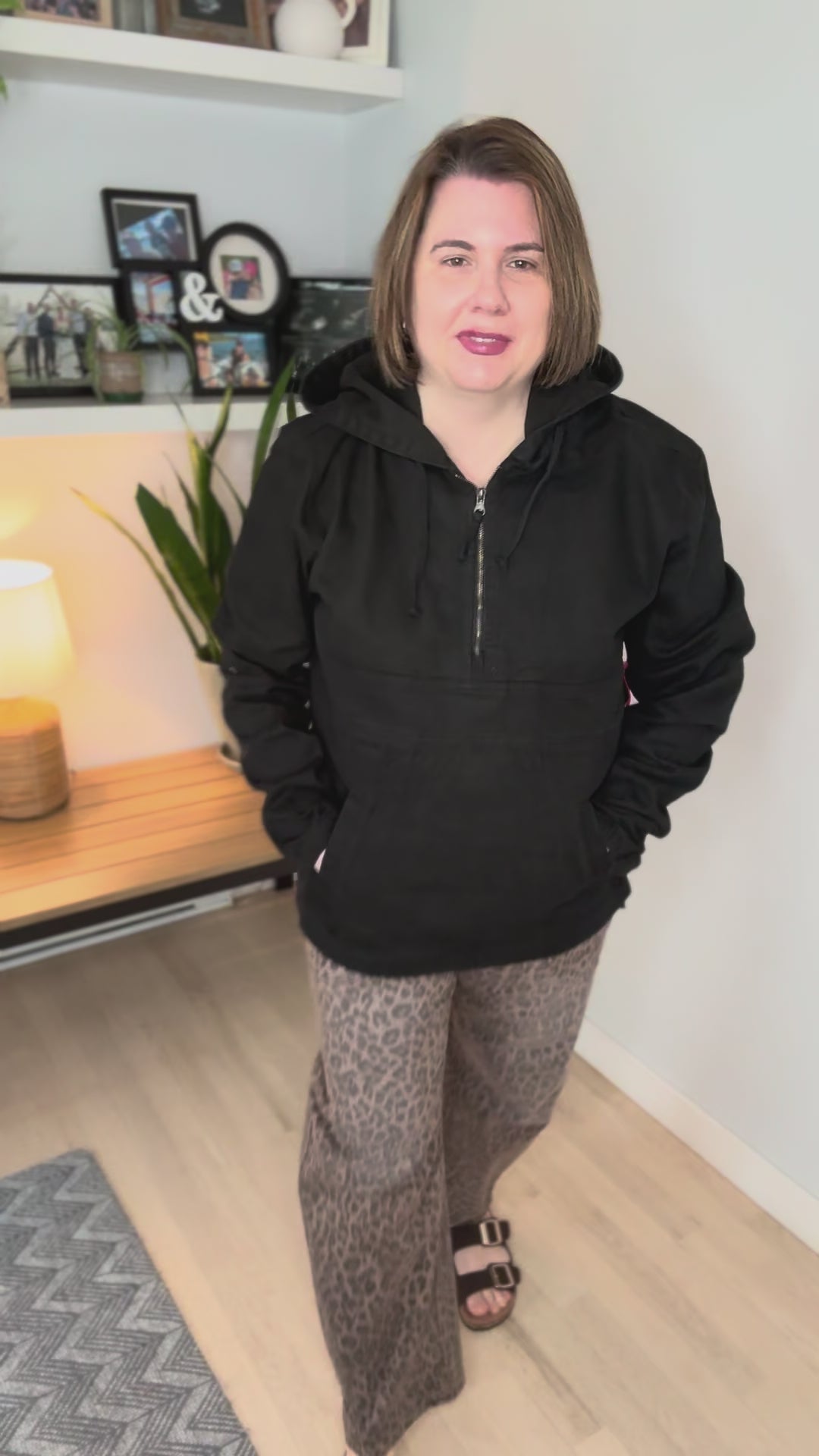Bex Denim Hoodie Jacket- BLACK
