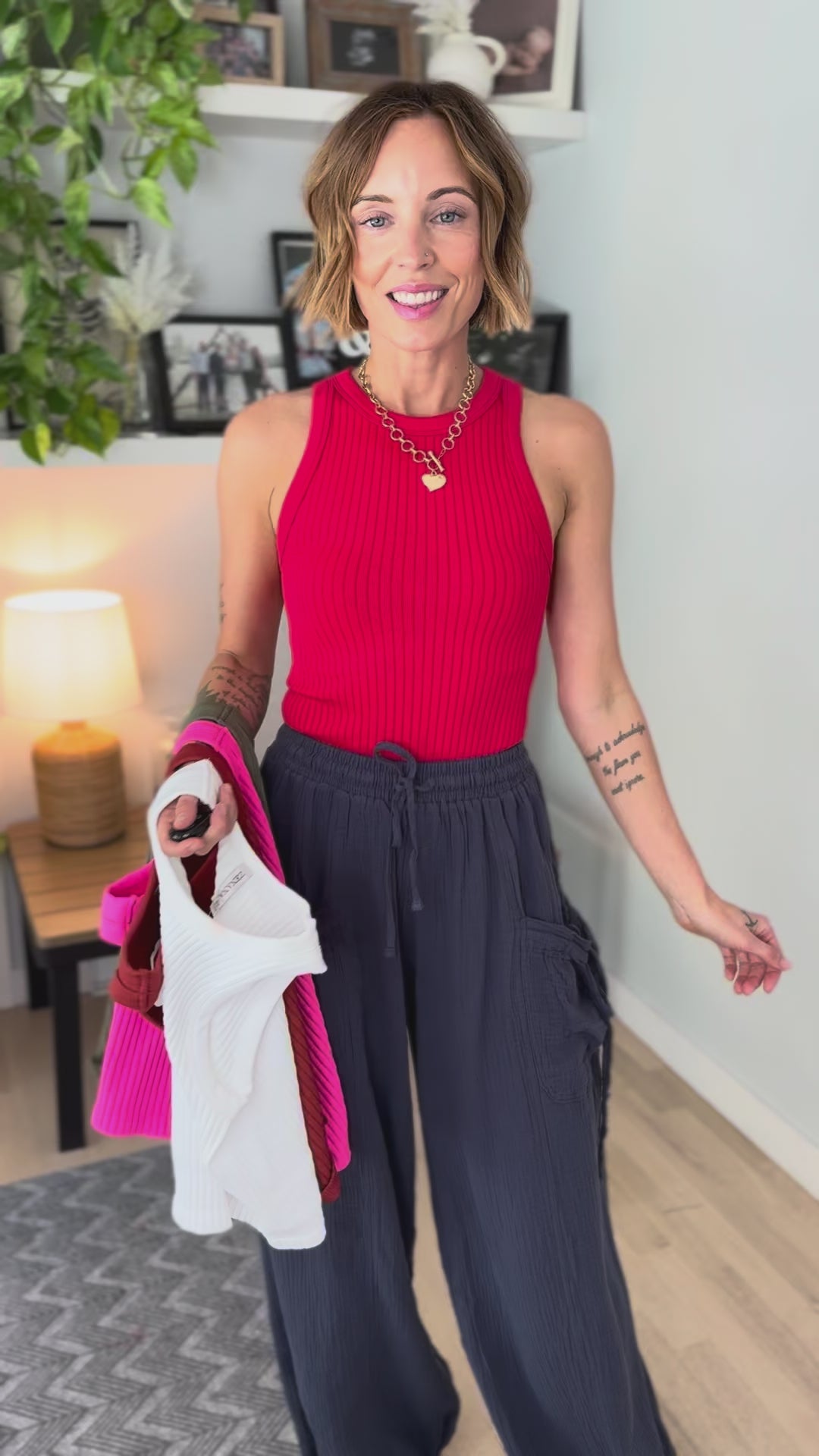 Tatlyn Seamless Tank- RUBY