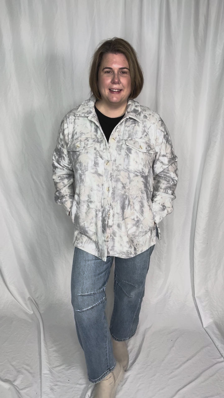 THREAD & SUPPLY Santa Fe Fleece Jacket- FOREST CAMO