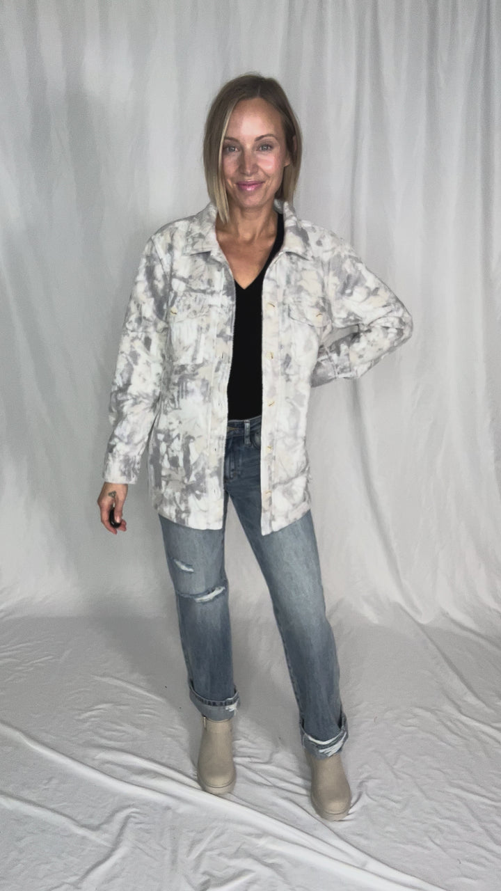 THREAD & SUPPLY Santa Fe Fleece Jacket- FOREST CAMO