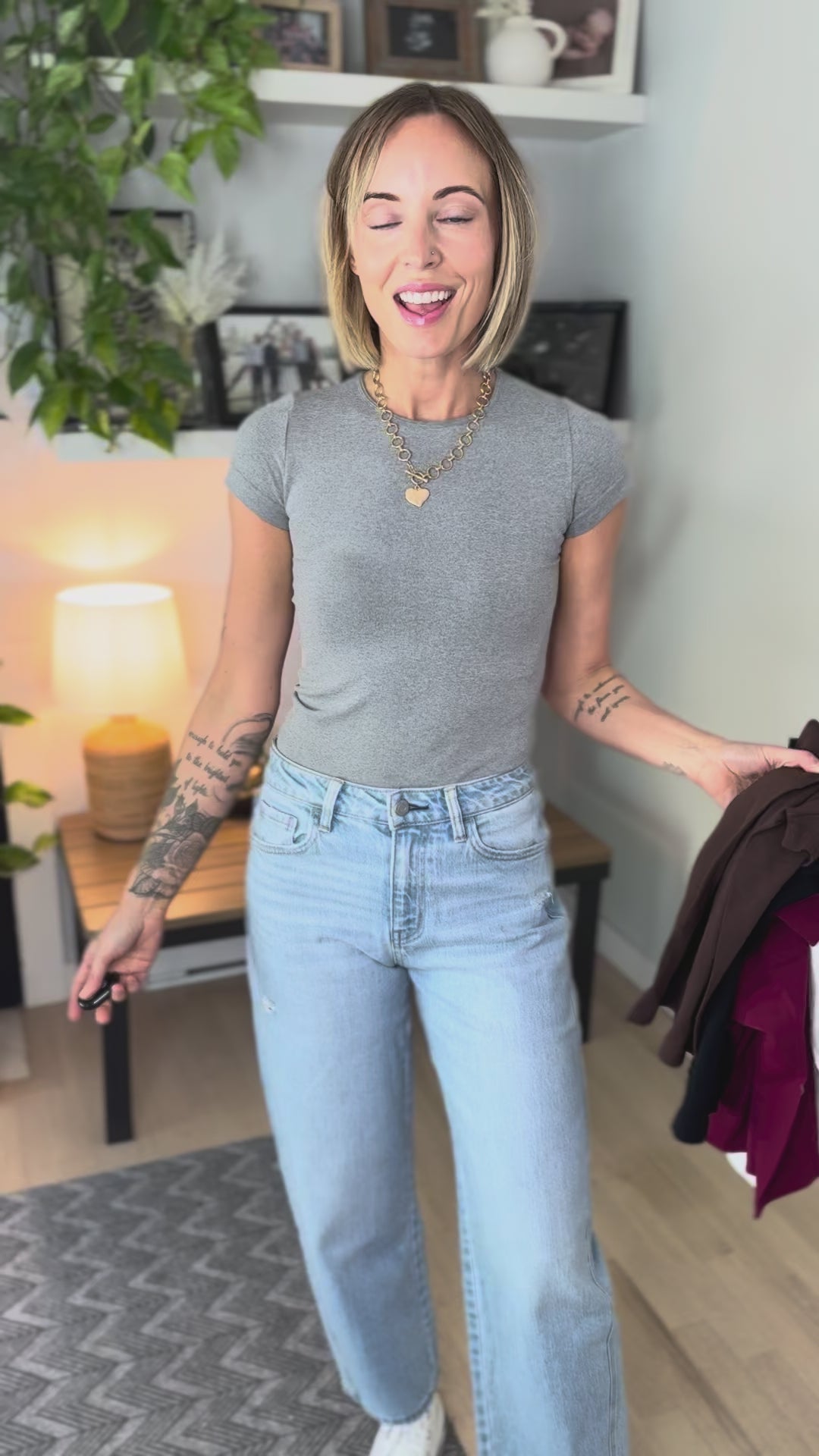 Nyla Basic Seamless Top- CABARNET