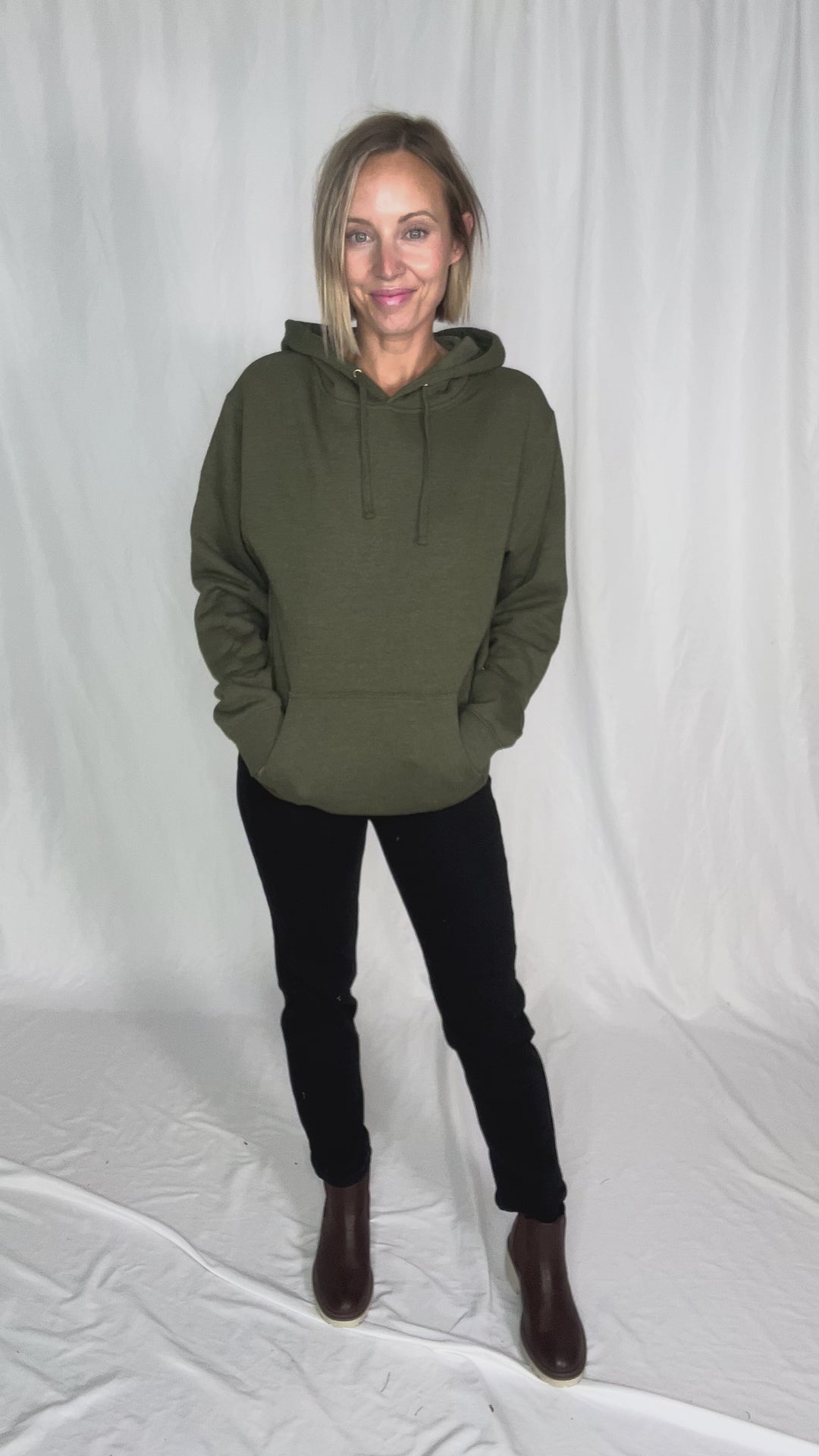 Timber Classic Hoodie- ARMY HEATHER