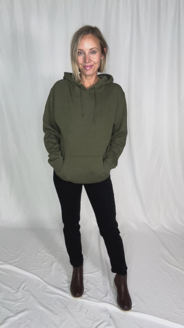 Timber Classic Hoodie- ARMY HEATHER