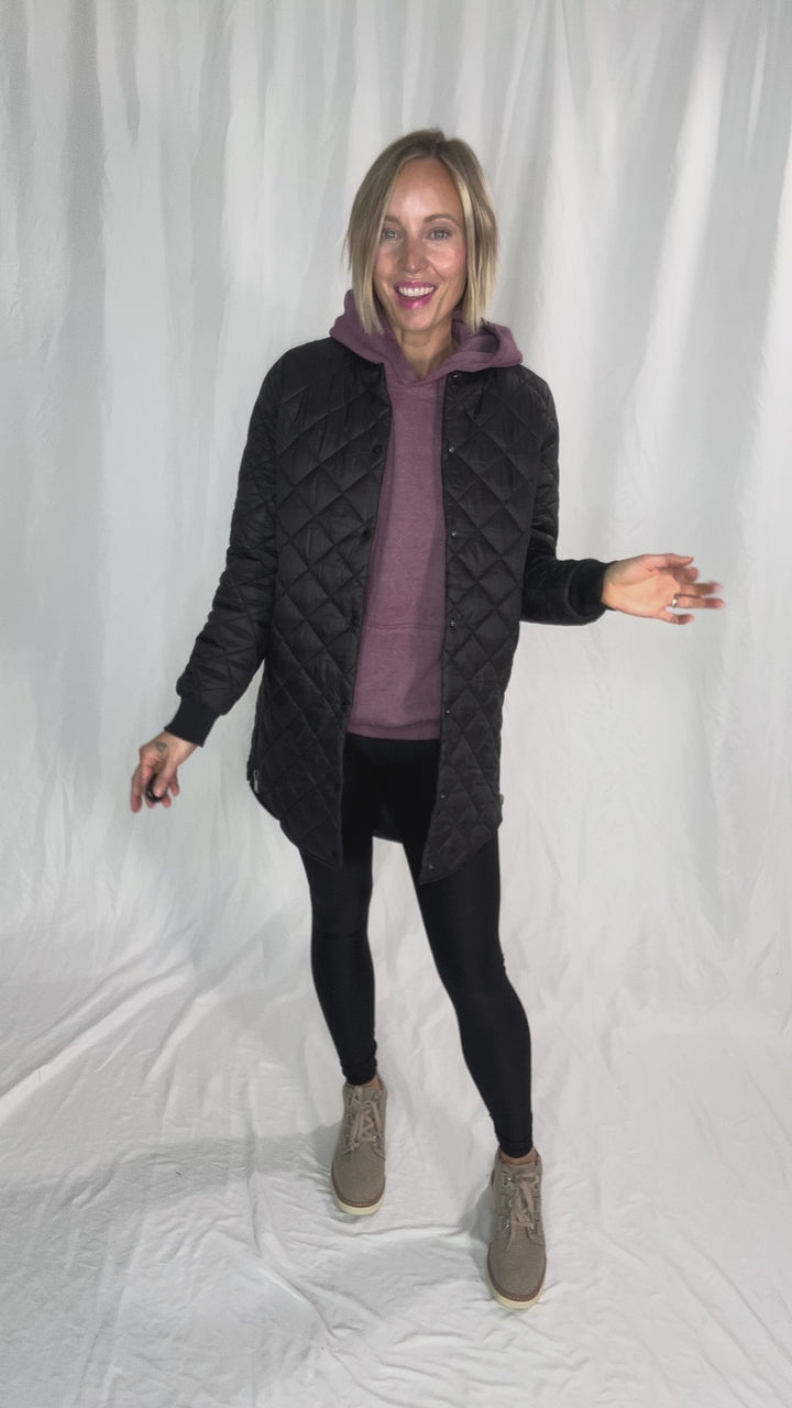 VERO MODA Haylee Quilted Jacket- BLACK-FINAL SALE