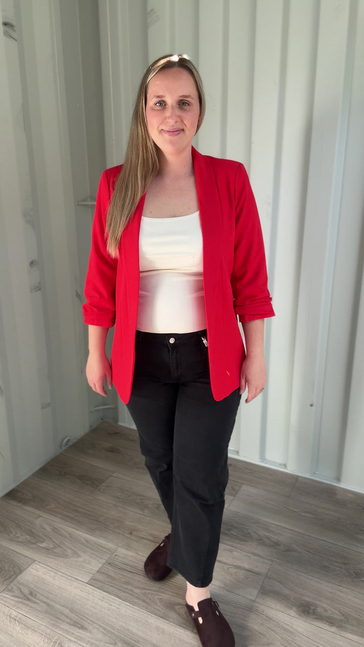 Only Bosella 3/4 Blazer- RED
