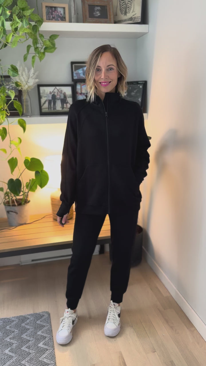 Christie Soft Scuba Joggers- BLACK