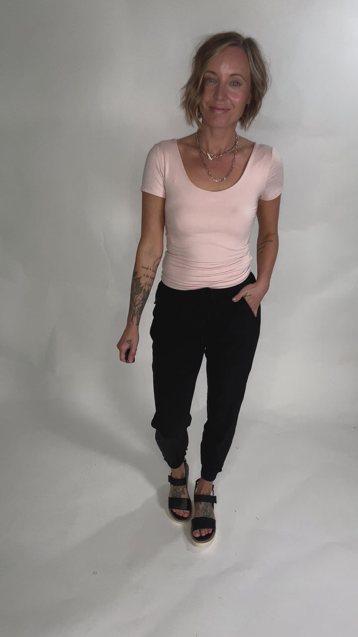 THREAD & SUPPLY Zuzana Jogger- BLACK-FINAL SALE