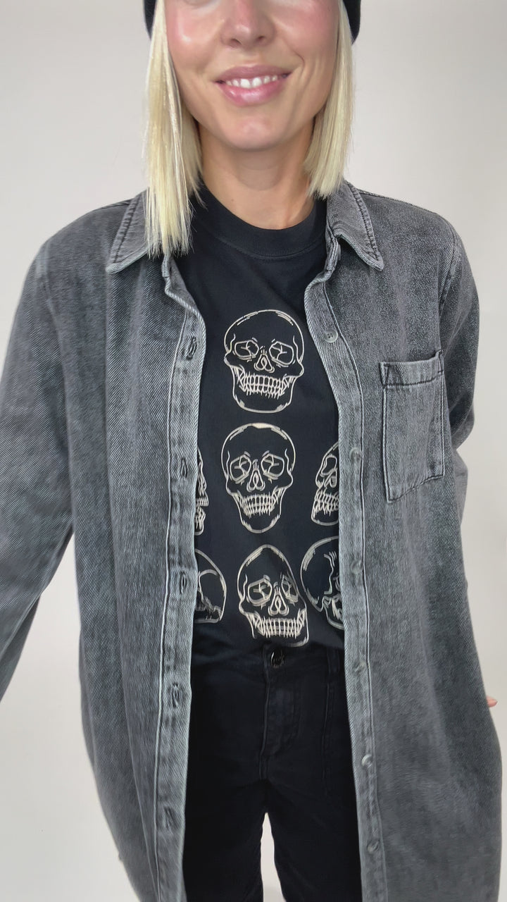 Gold Skelly Relaxed T-Shirt